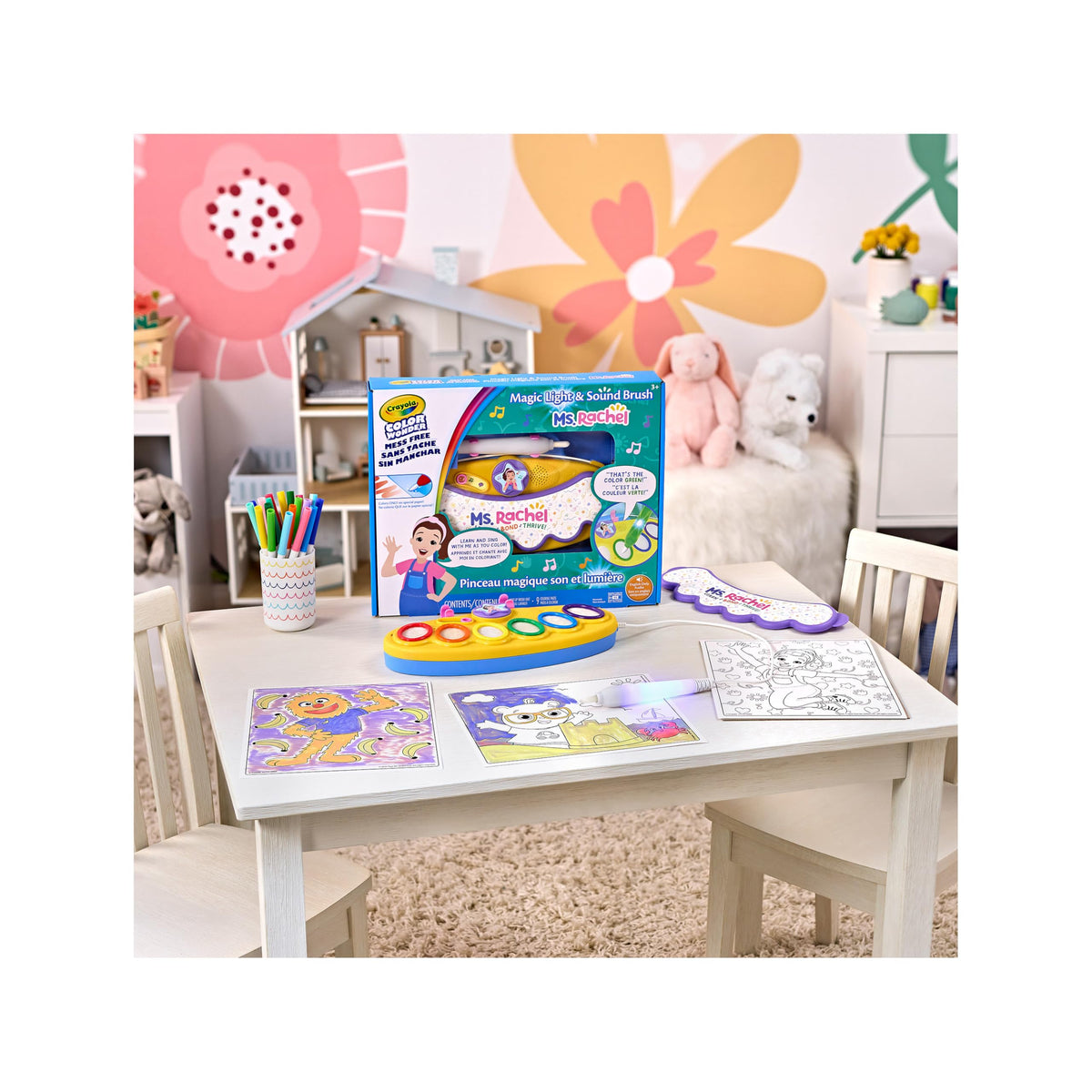 Crayola PAW Patrol Color Wonder Magic Light Brush – Mess Free Painting Kit for Kids with Lightup Brush, Gift for Toddlers, Preschool Art Activities, Ages 3+