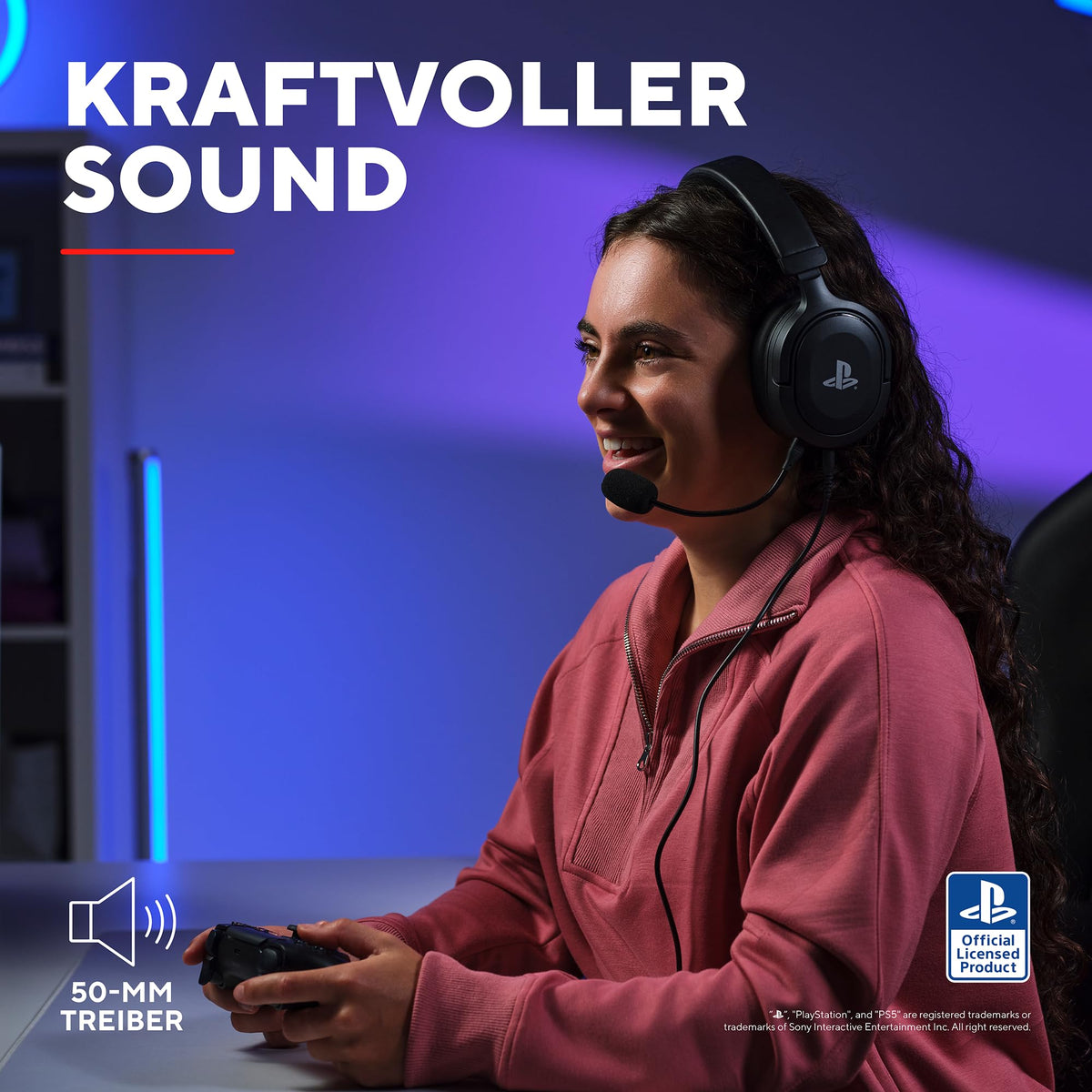 GXTrust Forta PS5 Gaming Headset Lizenziert für PlayStation 5, Weiß