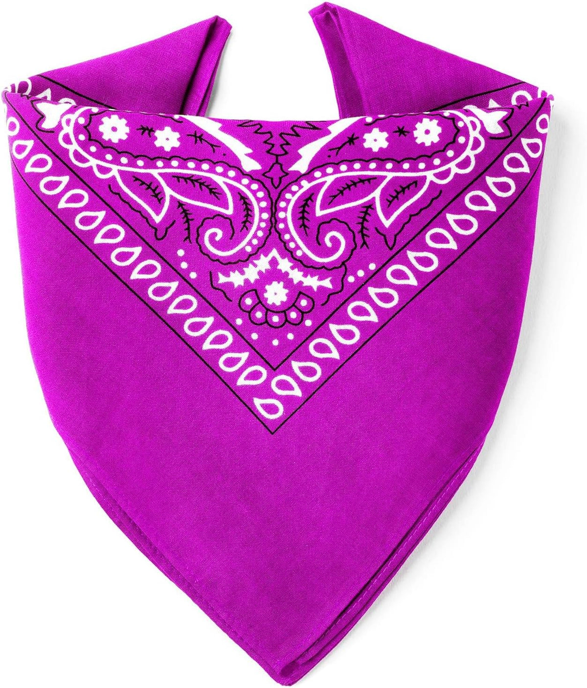 Bandana 100% Coton Qualité Premium - Epaisseur Supérieure - 20 Couleurs Exclusives - Motif Paisley