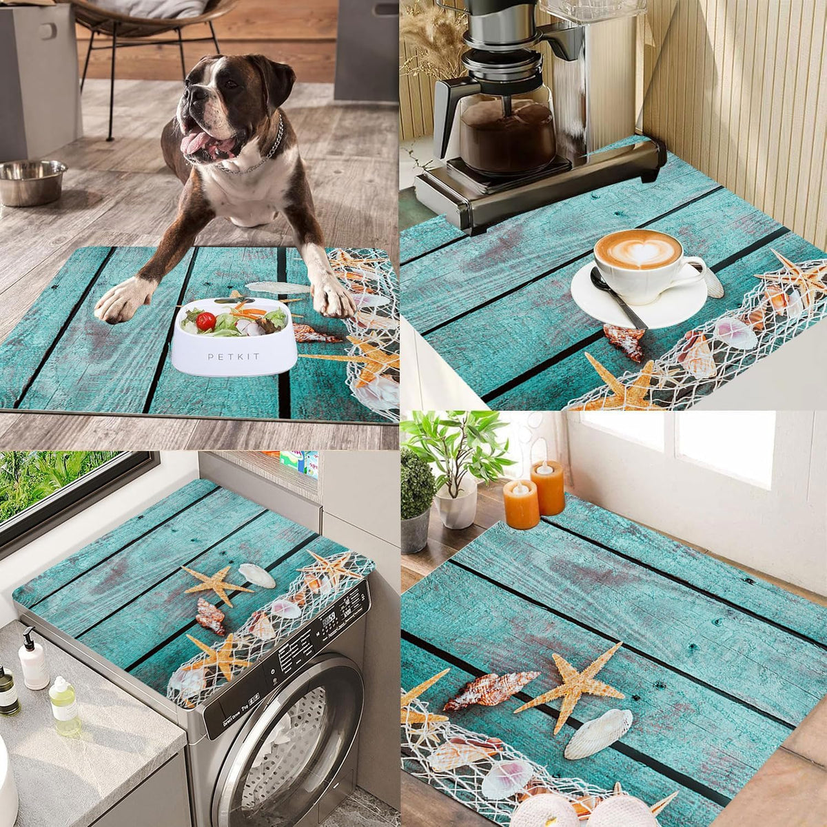 YeahBoom Waschmaschinenauflage 60x60cm,Waschmaschinenabdeckung Universal