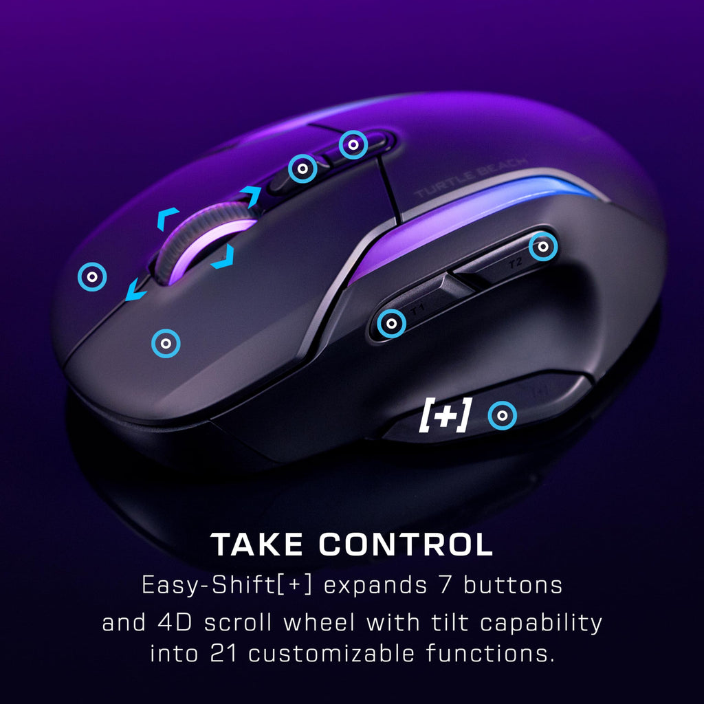 Turtle Beach Kone II ergonomische RGB-PC-Gaming-Maus mit Kabel
