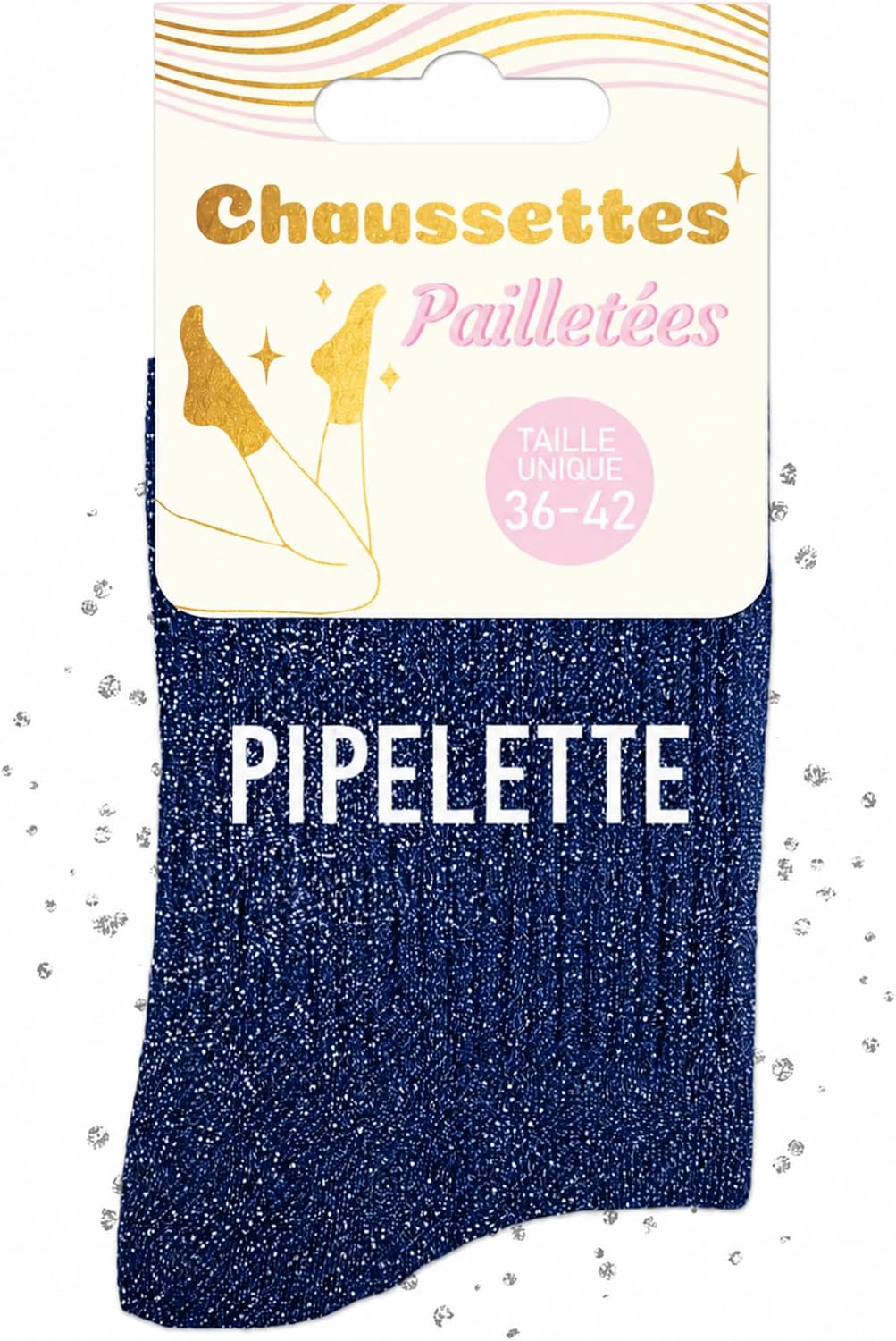MASSA Chaussettes Paillettes - Taille Unique - Parfaite