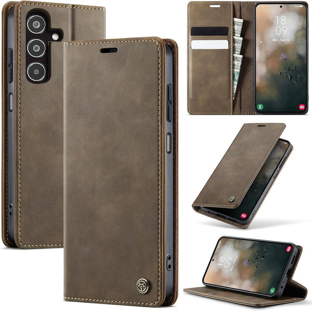 Handyhülle für Honor Magic 6 Pro hülle Premium PU klapphülle RFID Lederhülle Faltbare Schutzhülle Kartenfach Standfunktion Handytasche hülle Honor Magic 6 Pro 5G - Schwarz