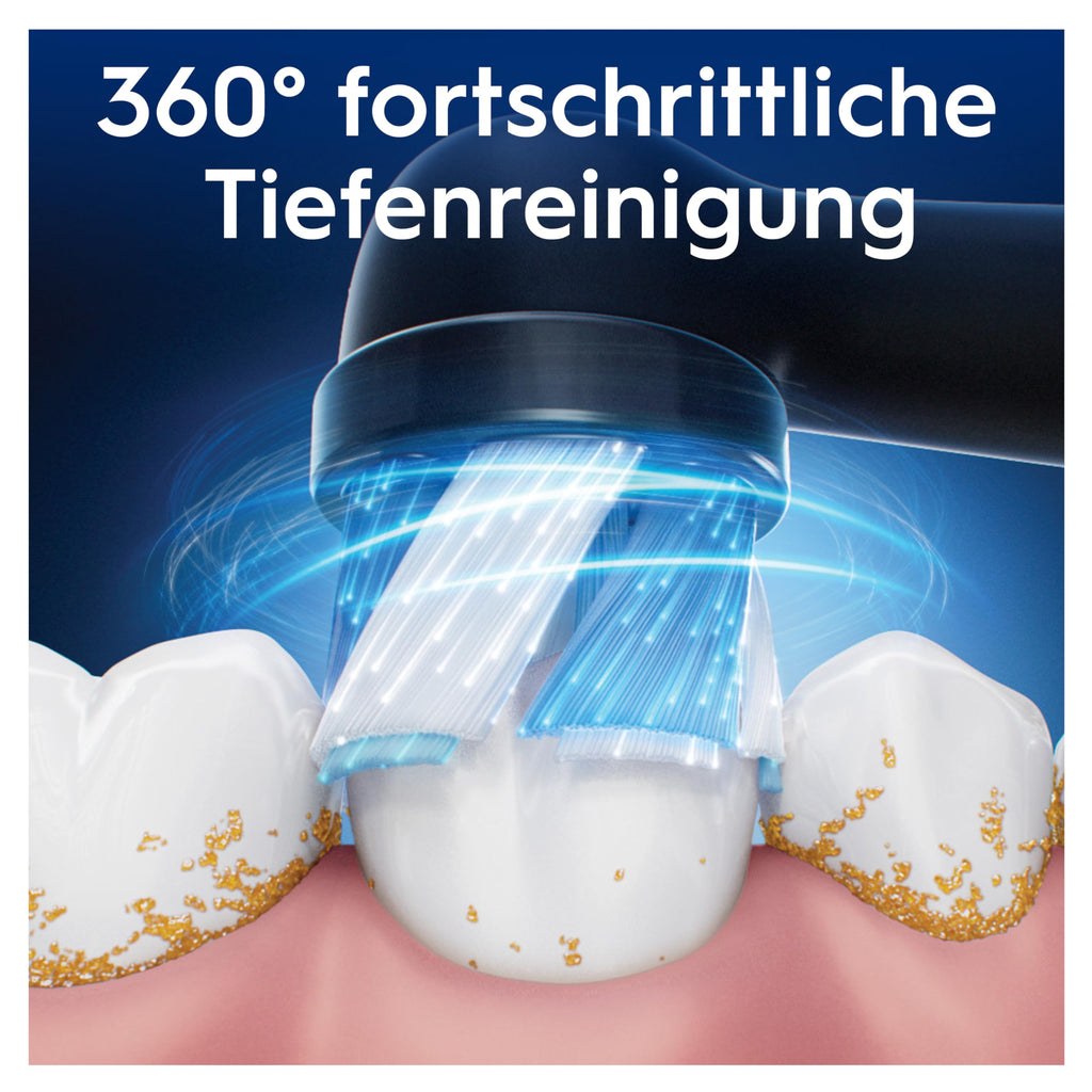 Oral-B iO Aufsteckbürsten Ultimative Reinigung, Schwarz, 4 Stück