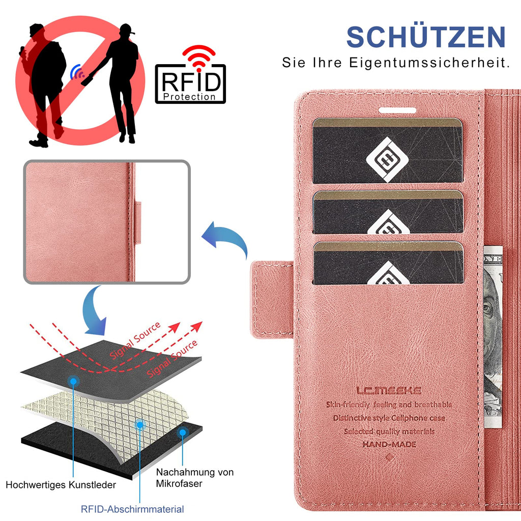 Giyer Handyhülle für Samsung Galaxy S24 5G Hülle mit Schutzfolie, Schutzhülle Galaxy S24 5G PU Leder Wallet Flip Case Standfunktion Kartenfach Klapphülle für Samsung S24 Ultra Full Cover (Grün)