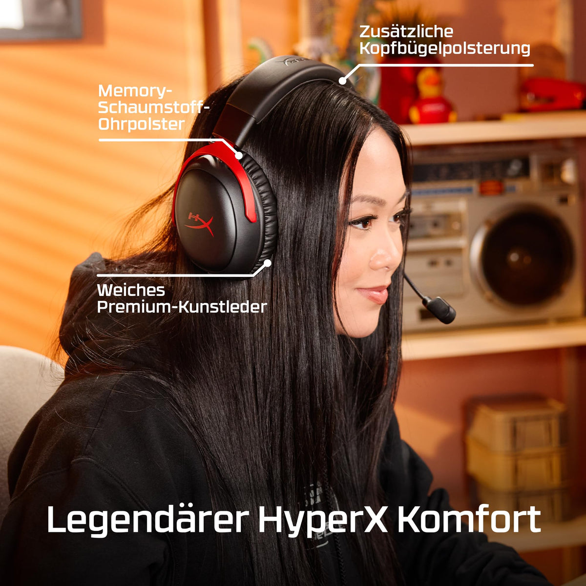 HyperX Cloud III – Kabelgebundenes Gaming-Headset