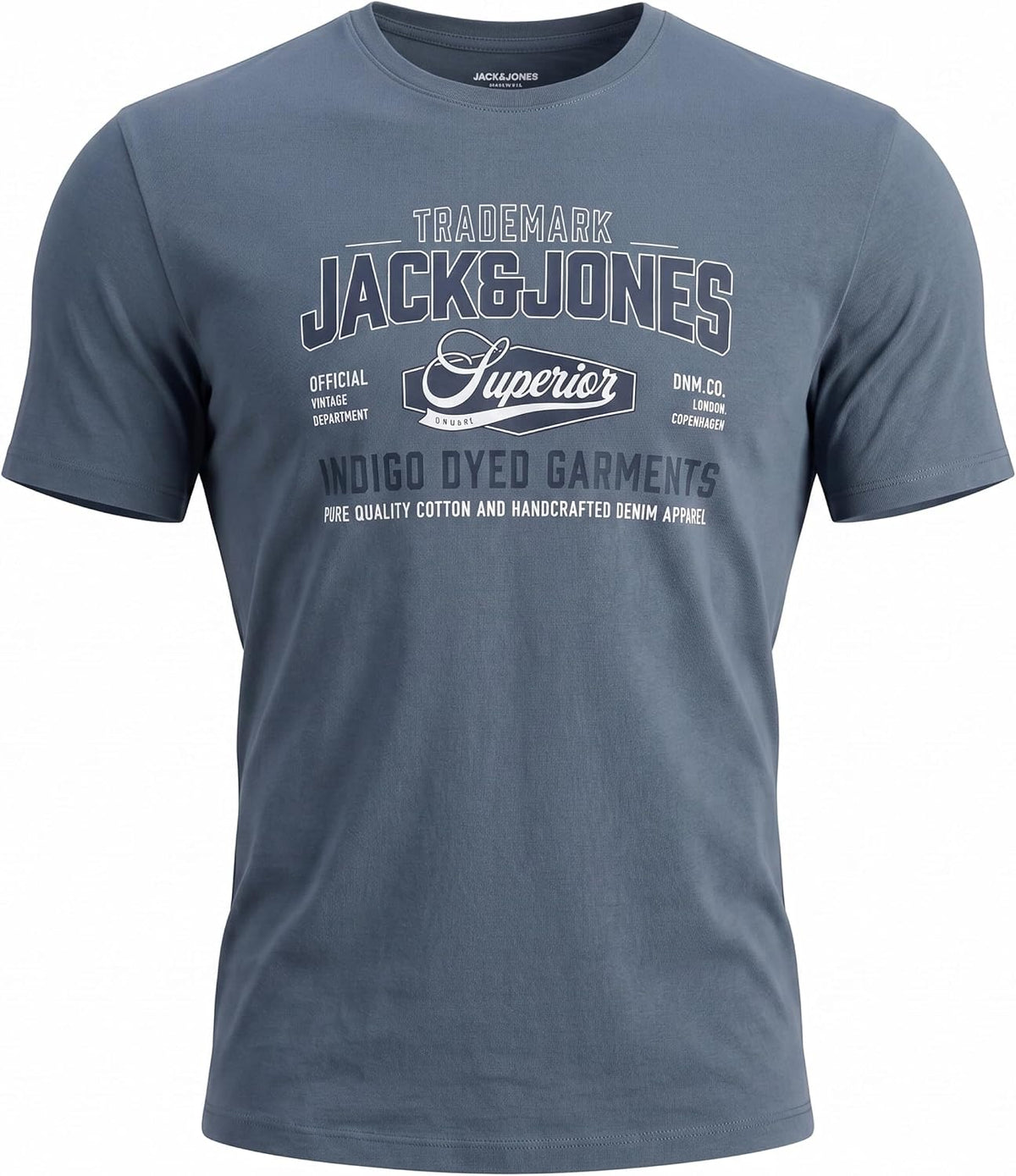 JACK & JONES Herren T-Shirt 3er Pack – Baumwolle, Rundhals, Kurzarm, mit Print – Bequeme Freizeitshirts im modernen Design