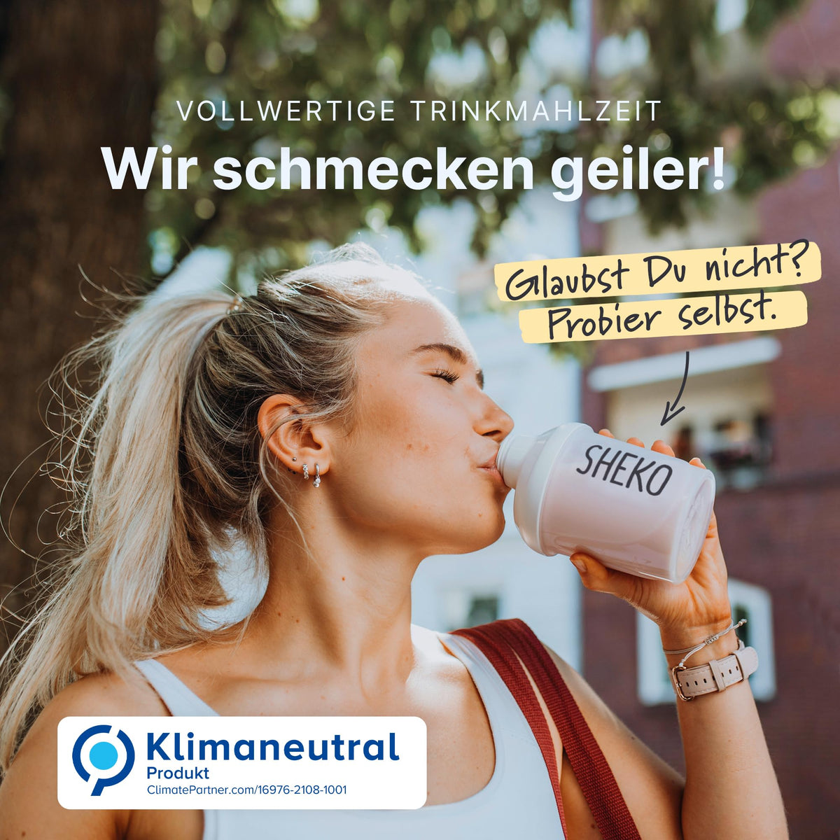 SHEKO Balance Shake Erdbeere – Mahlzeitersatz & Abnehmshake – 378 g