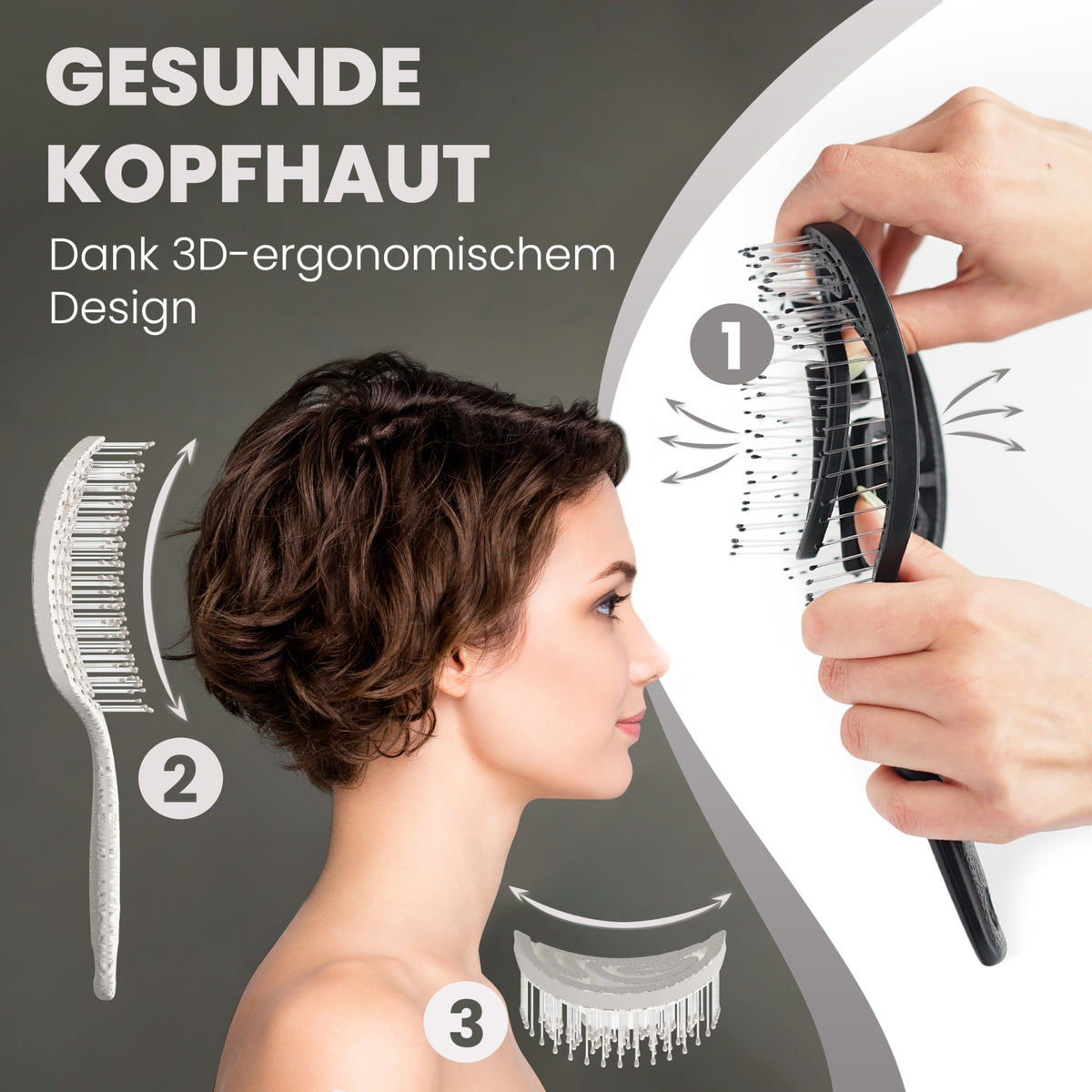 Walcora Haarbürste ohne Ziepen – NEUHEIT 2026 – Entwirrbürste & Detangler Bürste für Damen
