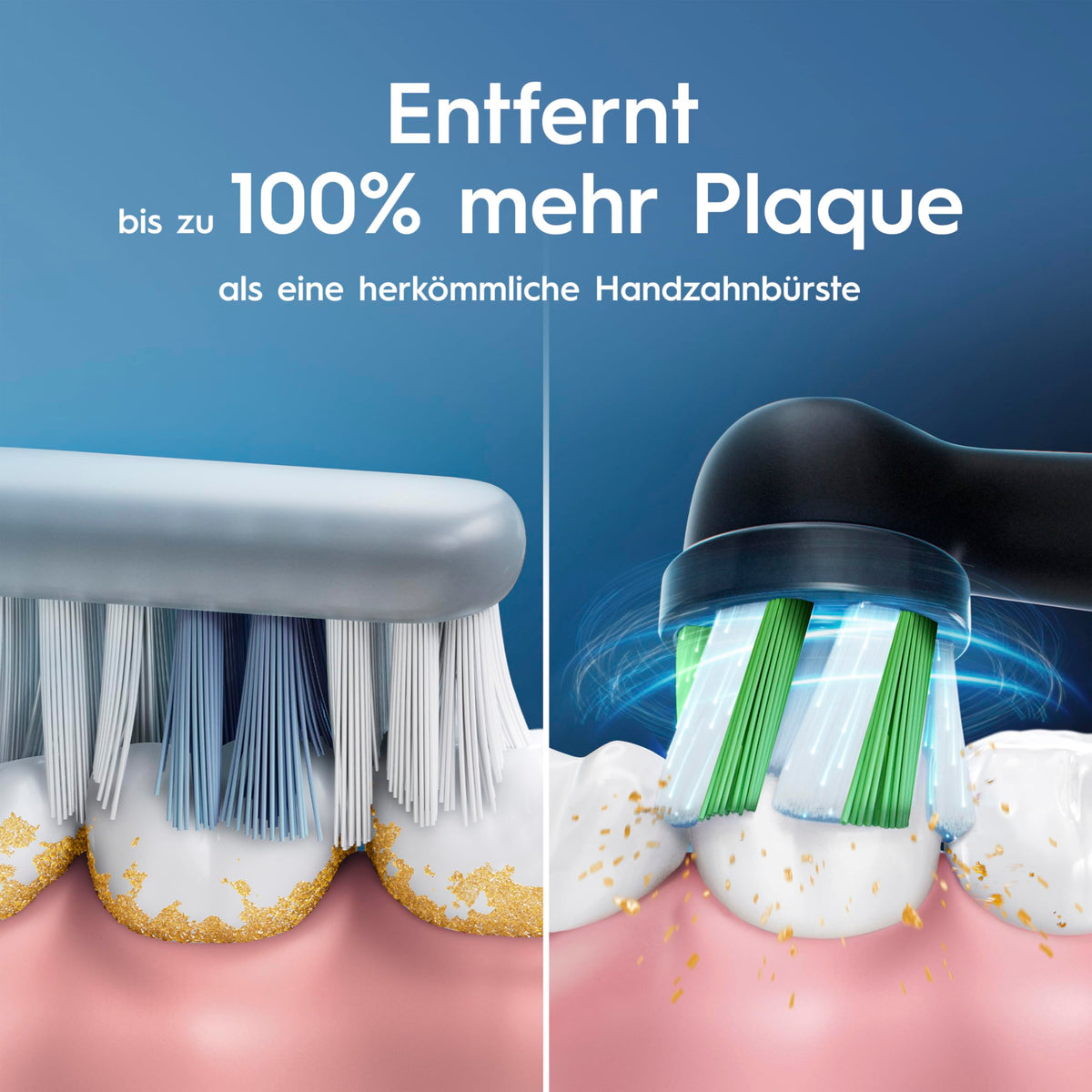 Oral-B Vitality Pro Elektrische Zahnbürste/Electric Toothbrush, 3 Putzmodi für Zahnpflege & Protect X Clean Zahnbürstenkopf, Geschenk Mann/Frau, Designed by Braun, schwarz, 1 stück (1er Pack)