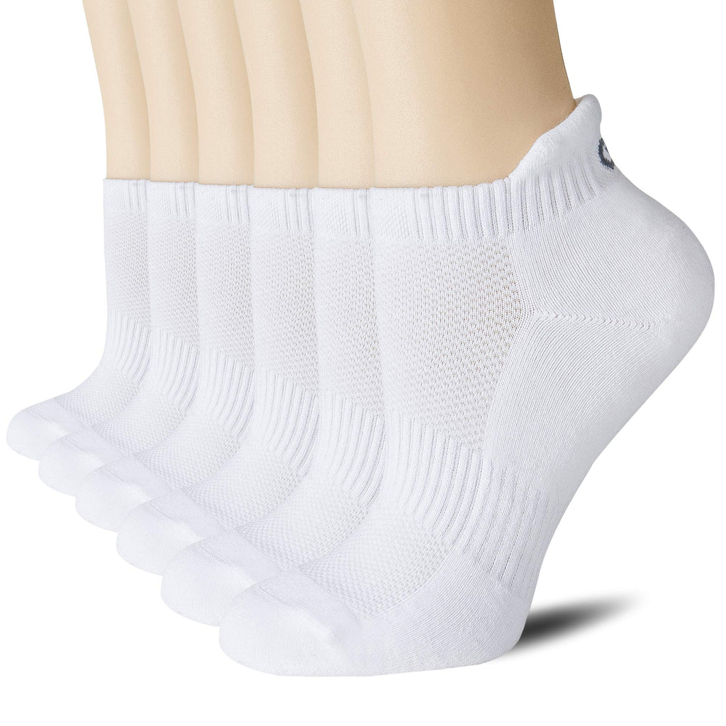 CS CELERSPORT 6 Paar kurze Sportsocken für Damen und Herren, Sneaker-Socken für Laufen und Sport mit Fersenlasche