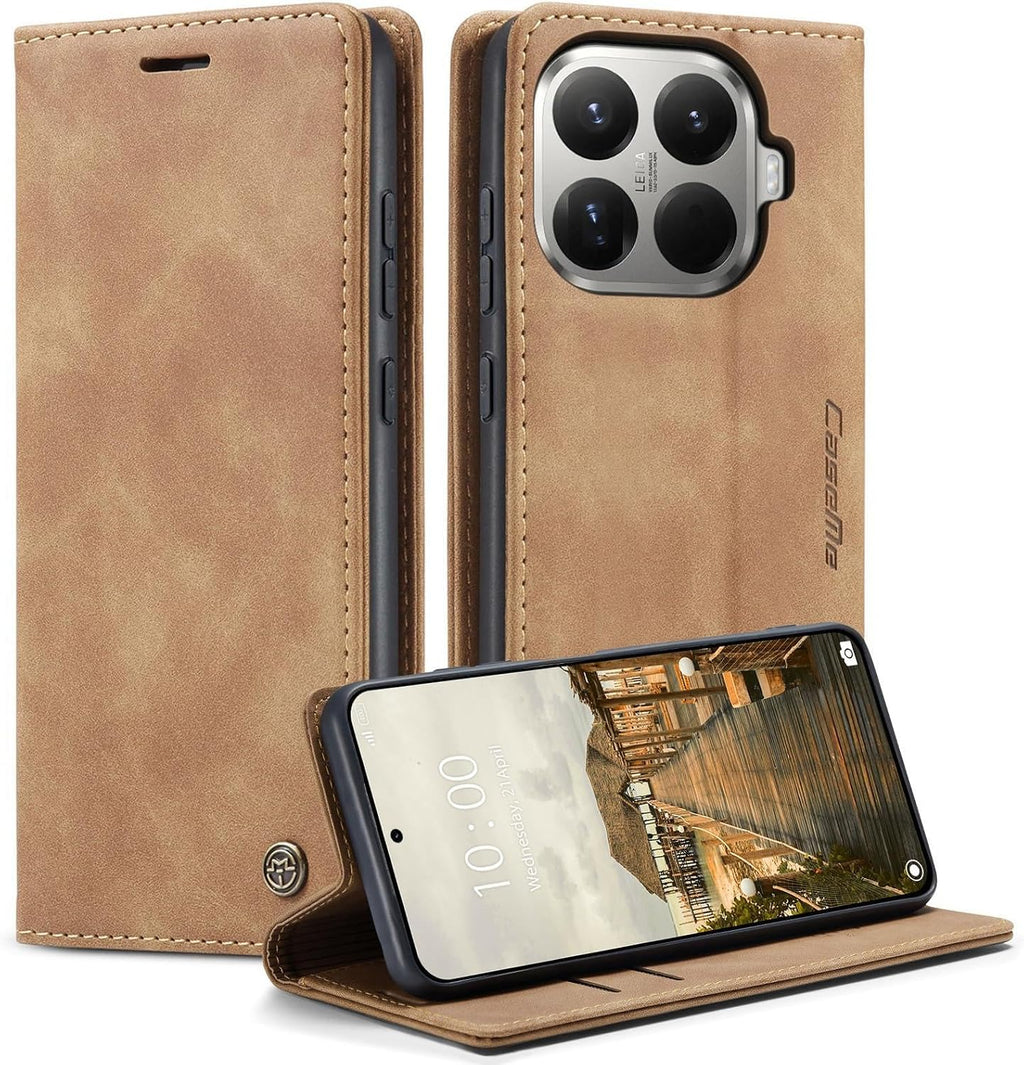 Handyhülle für Honor Magic 6 Pro hülle Premium PU klapphülle RFID Lederhülle Faltbare Schutzhülle Kartenfach Standfunktion Handytasche hülle Honor Magic 6 Pro 5G - Schwarz