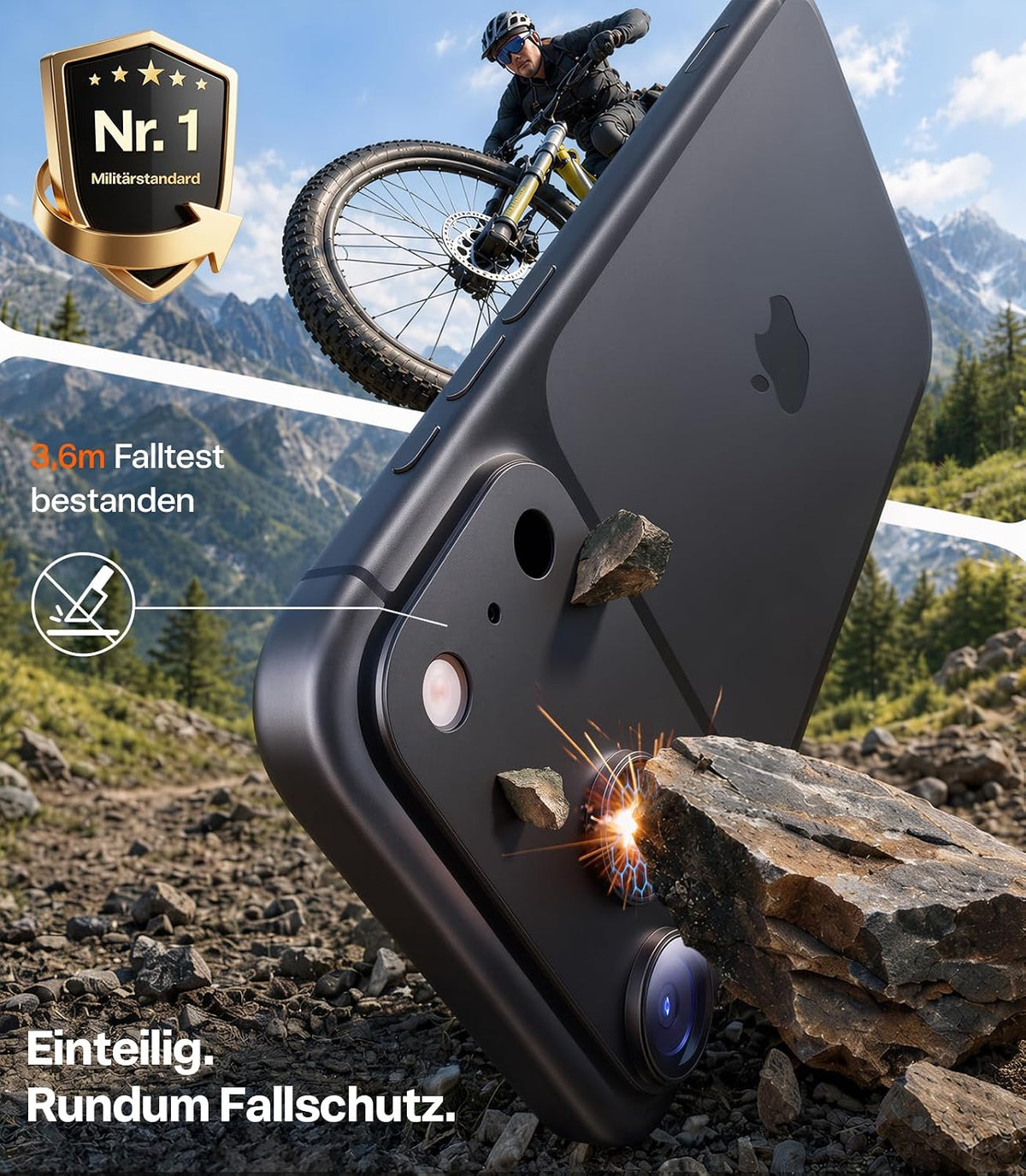 TORRAS für iPhone 18 Pro 9H+ Kratzfest Kameraschutz HD-Klares, Grau
