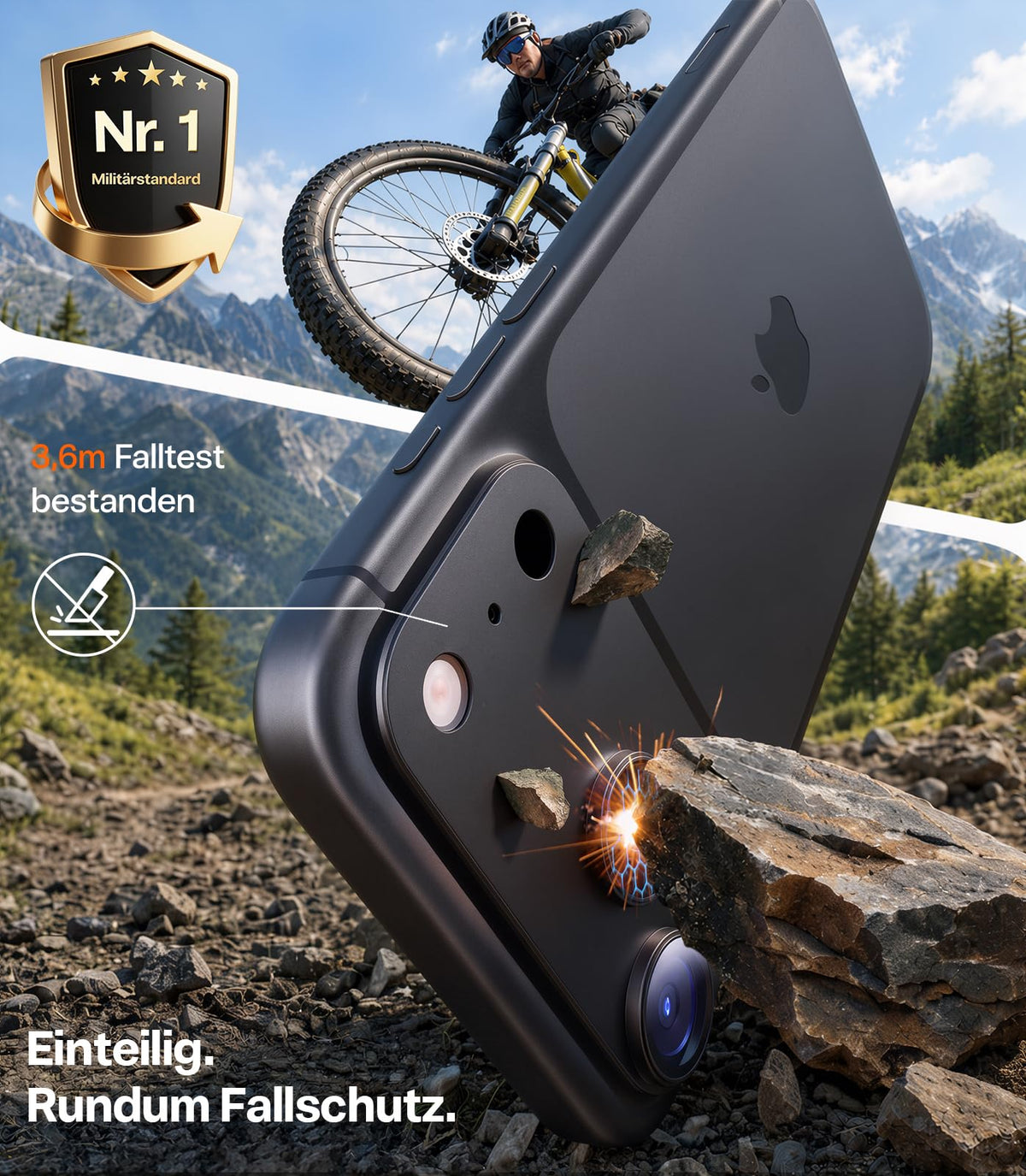TORRAS für iPhone 18 Pro 9H+ Kratzfest Kameraschutz HD-Klares, Grau