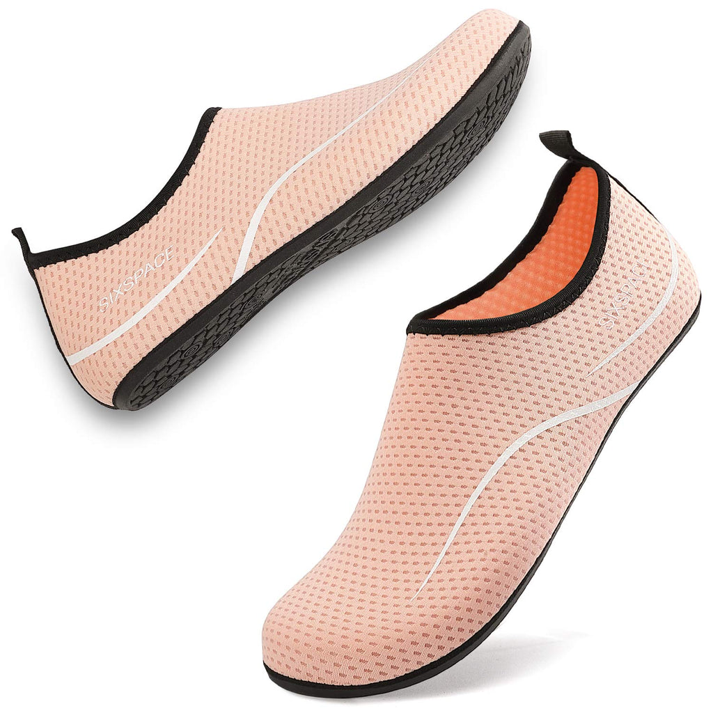 Sixspace Unisex Badeschuhe Wasserschuhe mit Rutschfester Sohle, Gr.34-47