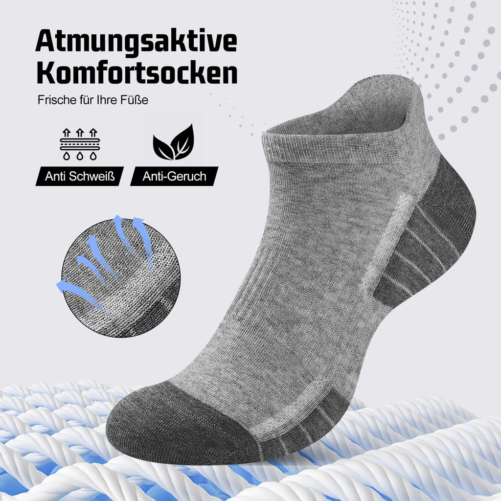 Sneaker Socken Herren Damen 10/20 Paar – Atmungsaktive Sportsocken