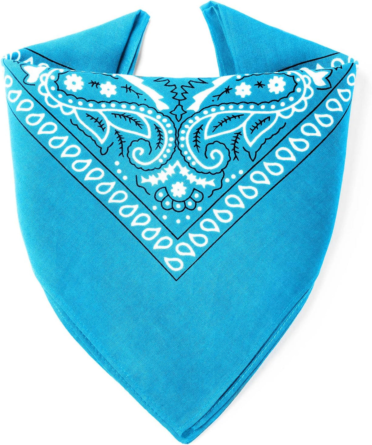 Bandana 100% Coton Qualité Premium - Epaisseur Supérieure - 20 Couleurs Exclusives - Motif Paisley