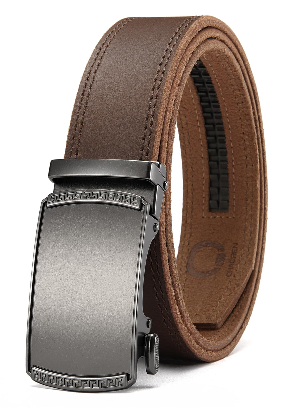 CHAOREN Gürtel Herren, Automatik Ledergürtel Herren 35mm ohne Löcher