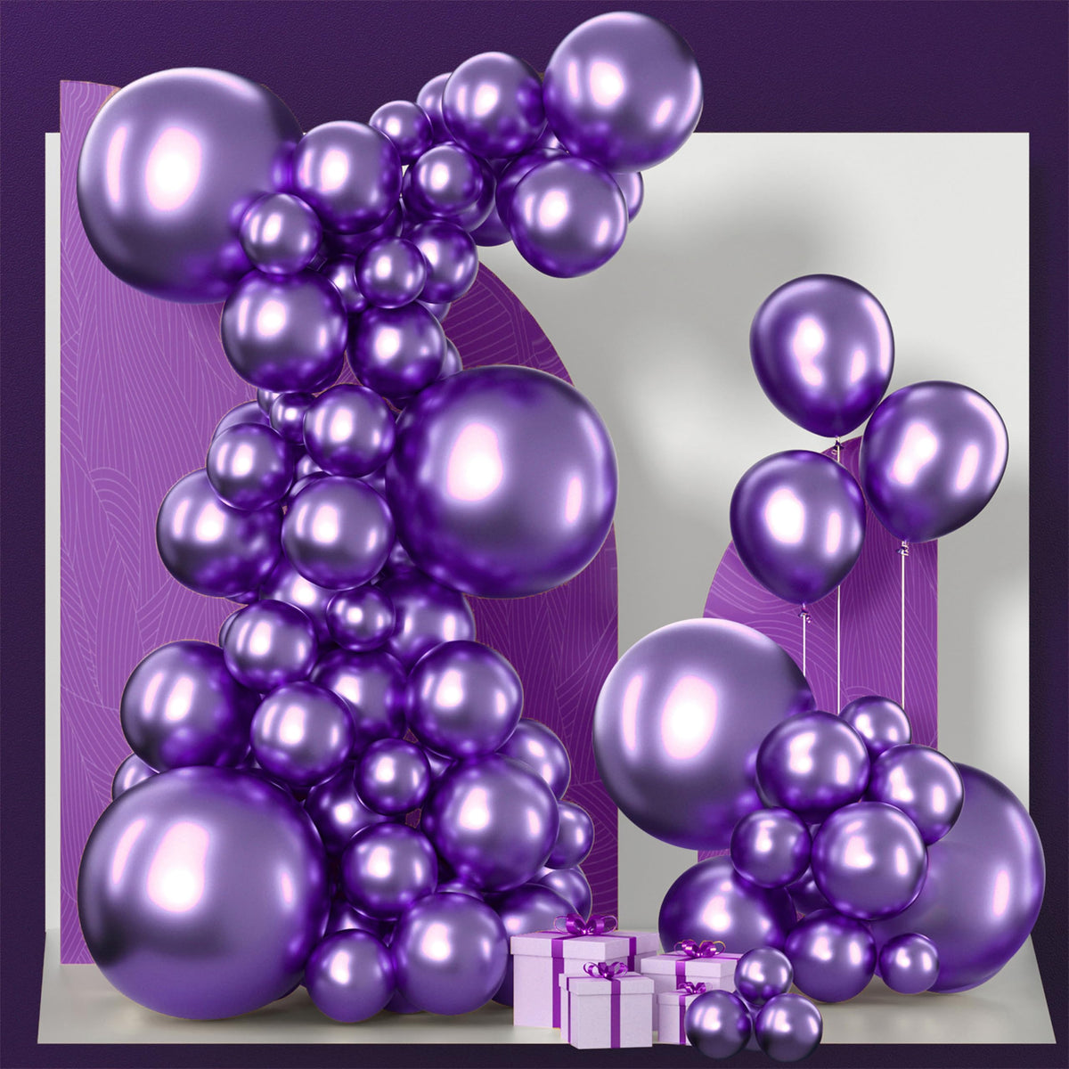 PartyWoo Black Balloons 140pcs Different Sizes of 18 12 10 5 Inch