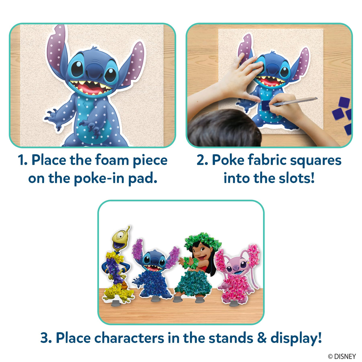 Skillmatics Poke-in Art – Disney Princesses, Wood Craft Kit, Gift for Kids