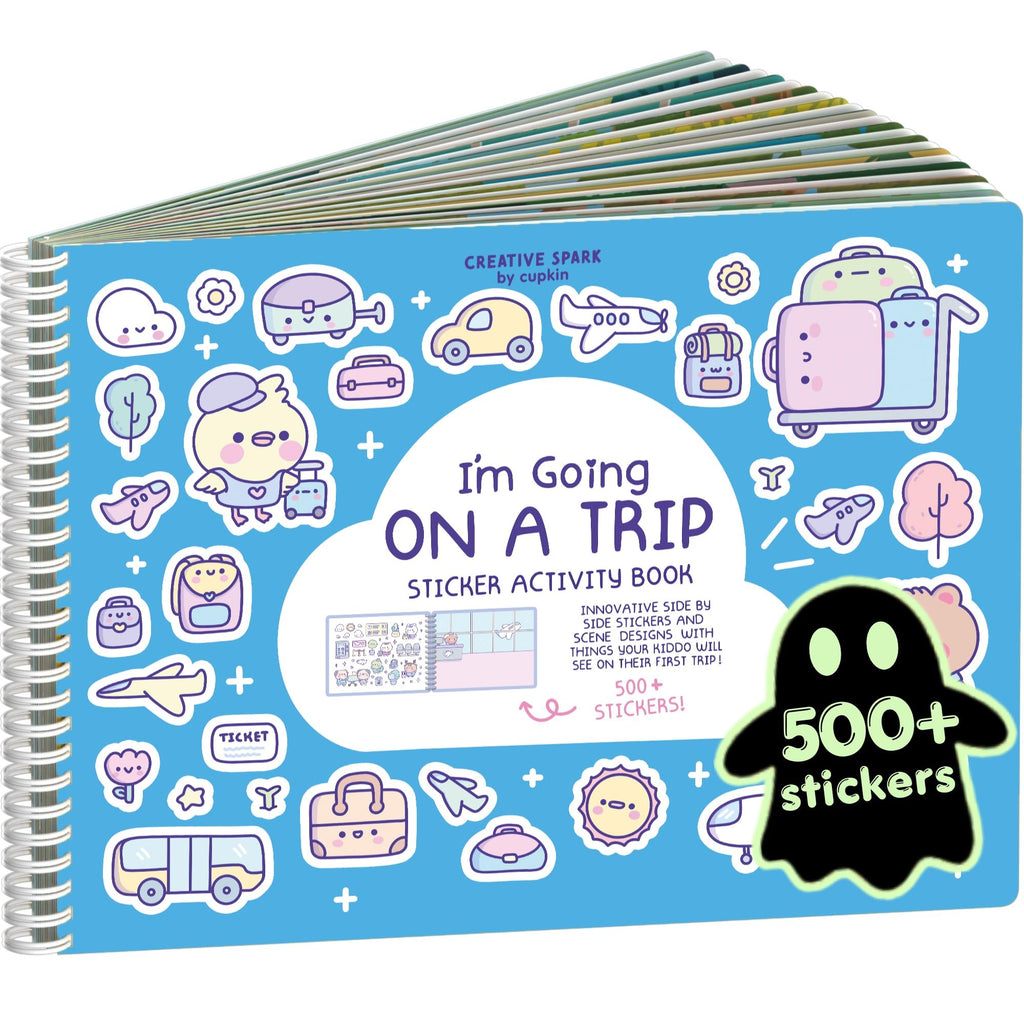 Cupkin Animal Habitats Sticker Book | 12 Coloring & Activity, 500+ Stickers