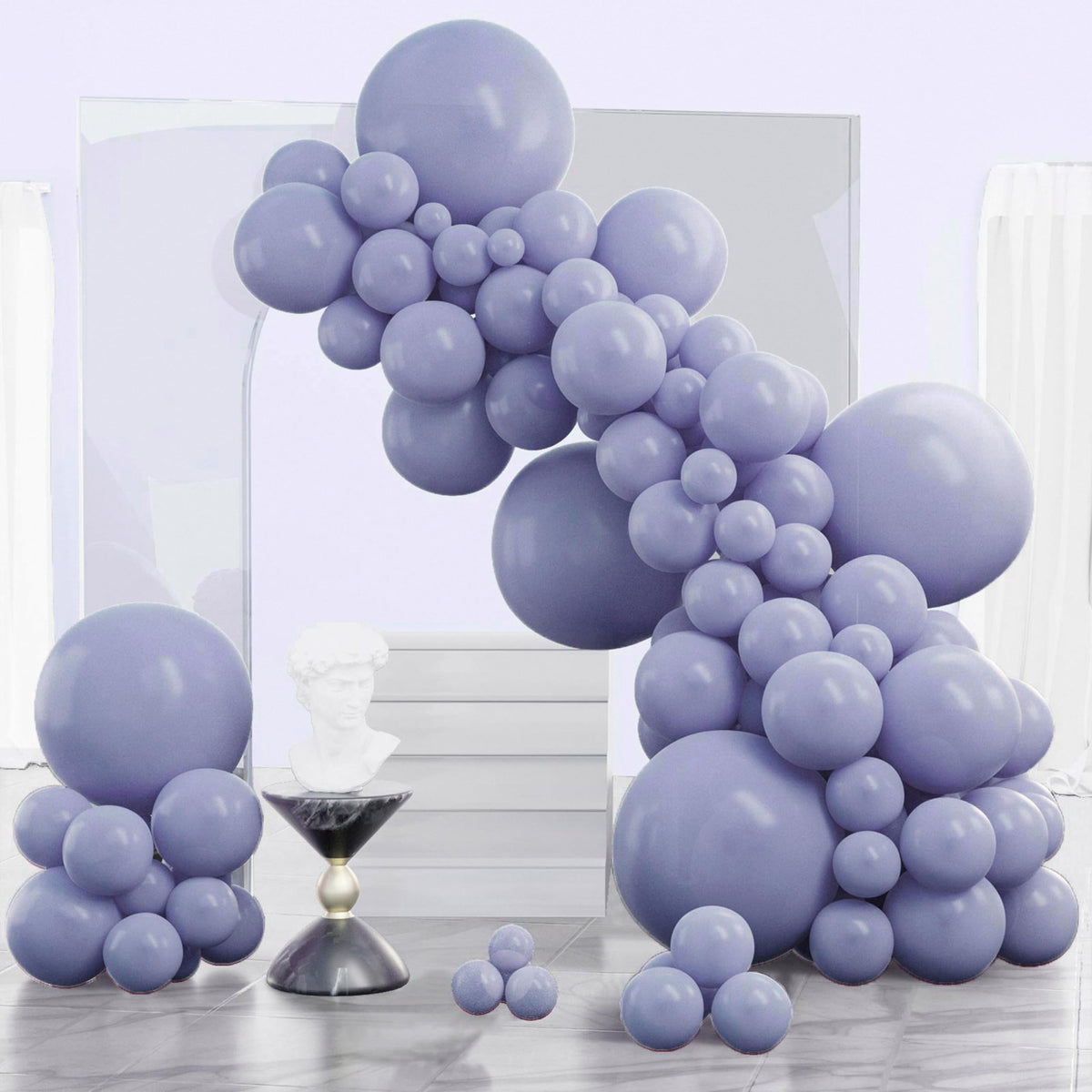 PartyWoo Black Balloons 140pcs Different Sizes of 18 12 10 5 Inch