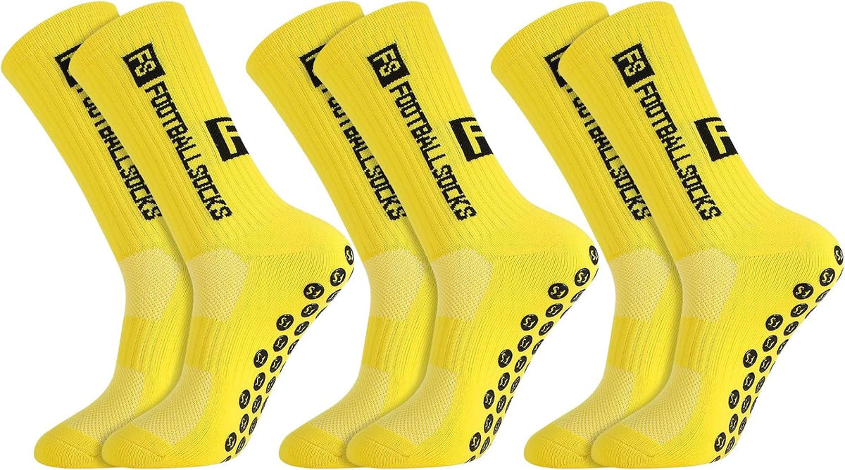 FANTESI 3 Paare Fußballsocken für Herren Damen,Sportsocken Fußball