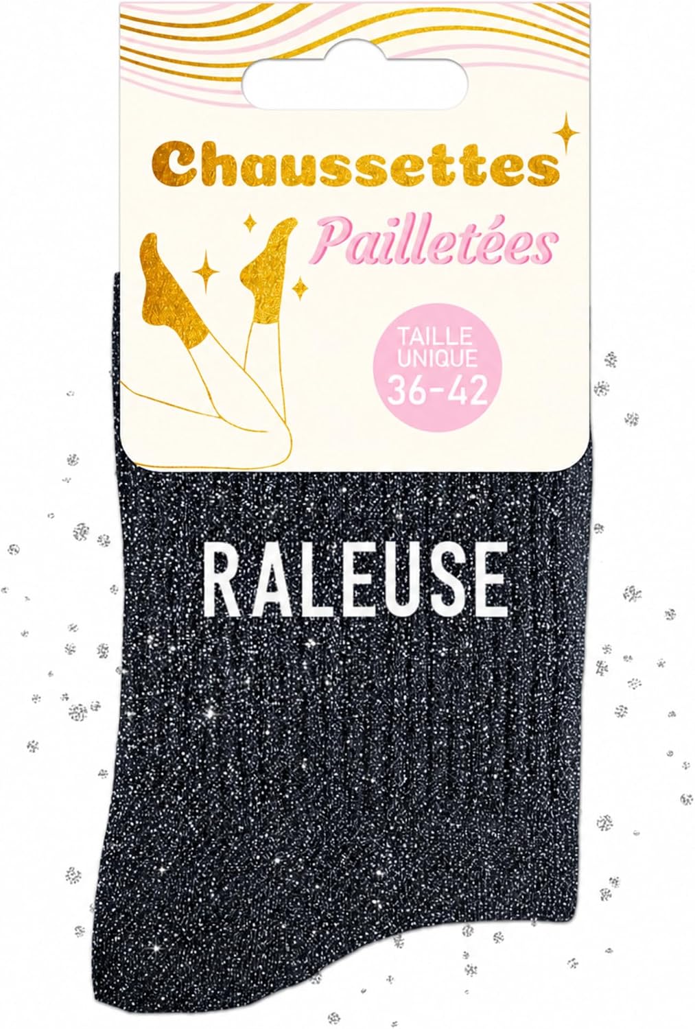 MASSA Chaussettes Paillettes - Taille Unique - Parfaite