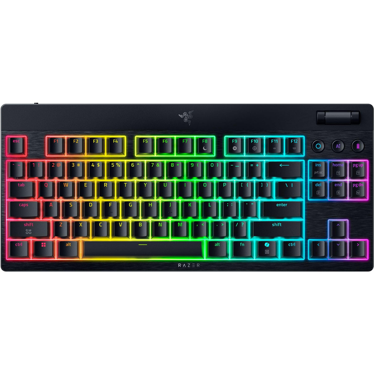 Razer BlackWidow V4 - Mechanische Gaming-Tastatur Chroma RGB (Mechanische Yellow Switches, 6 eigene Makro-Tasten, Doubleshot-ABS-Tastenkappen) QWERTZ DE-Layout | Schwarz
