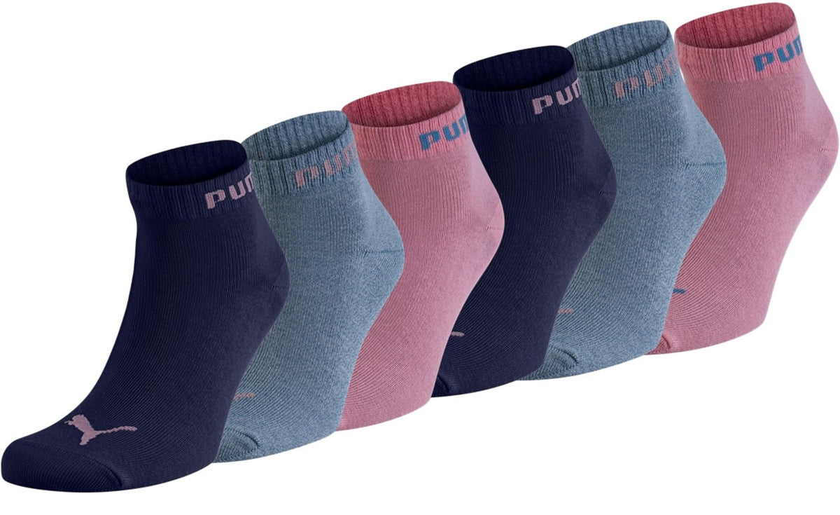 PUMA Unisex Sportsocken Quarter 6er Pack – Statement Edition