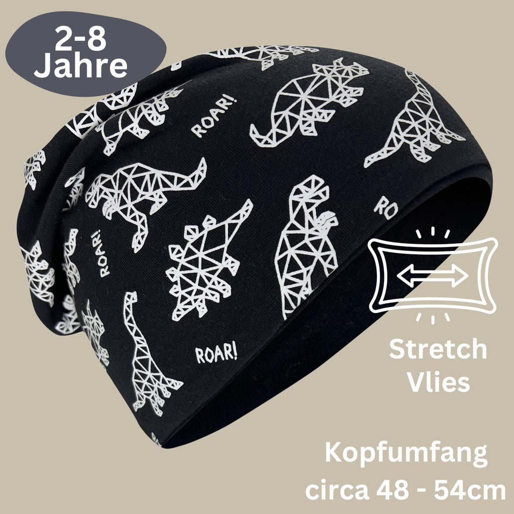 HECKBO 360° Reflektor Kinder Mütze & Loop Schal Set - 95% Baumwolle - weiches & pflegeleichtes Stretch-Material - Beanie Frühling Herbst Winter (48-54 cm)