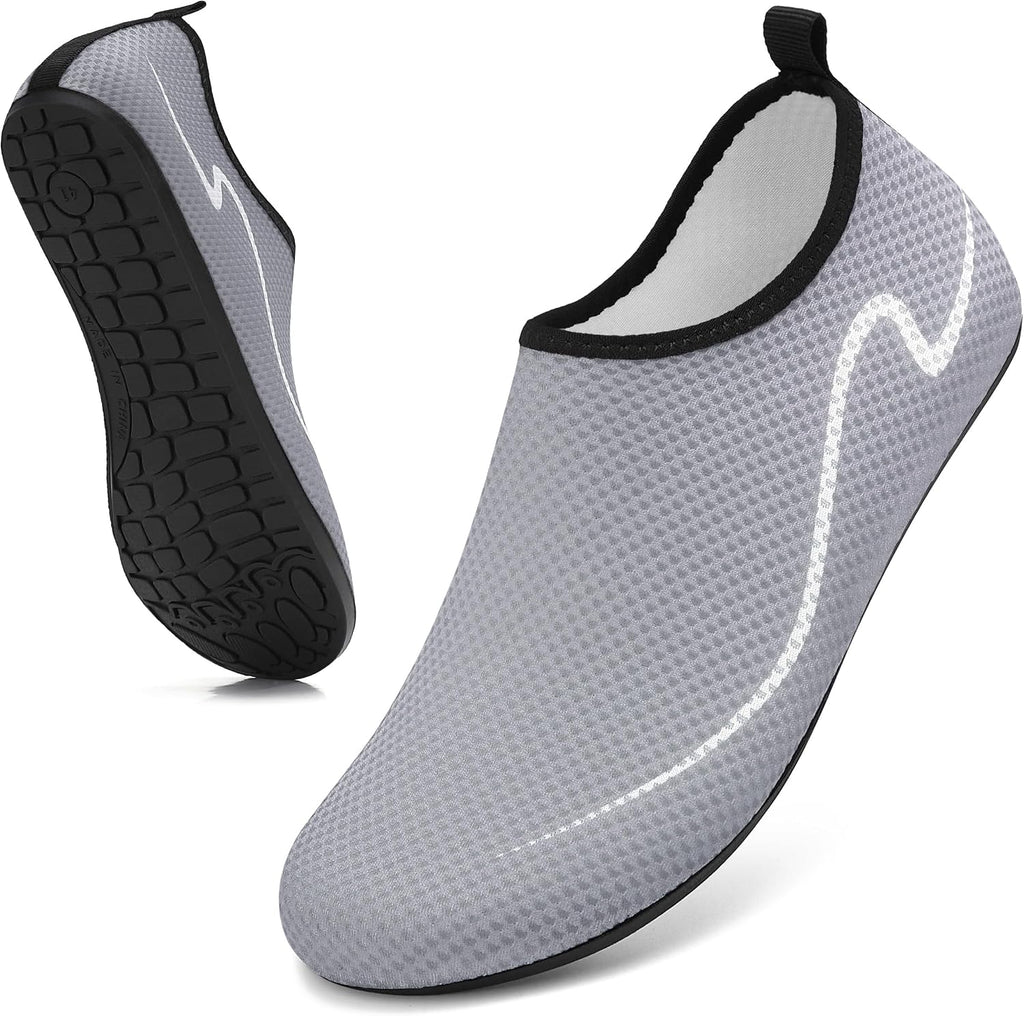 Water Shoes for Women Men Quick-Dry Beach Swim Socks with Non-Slip Sole