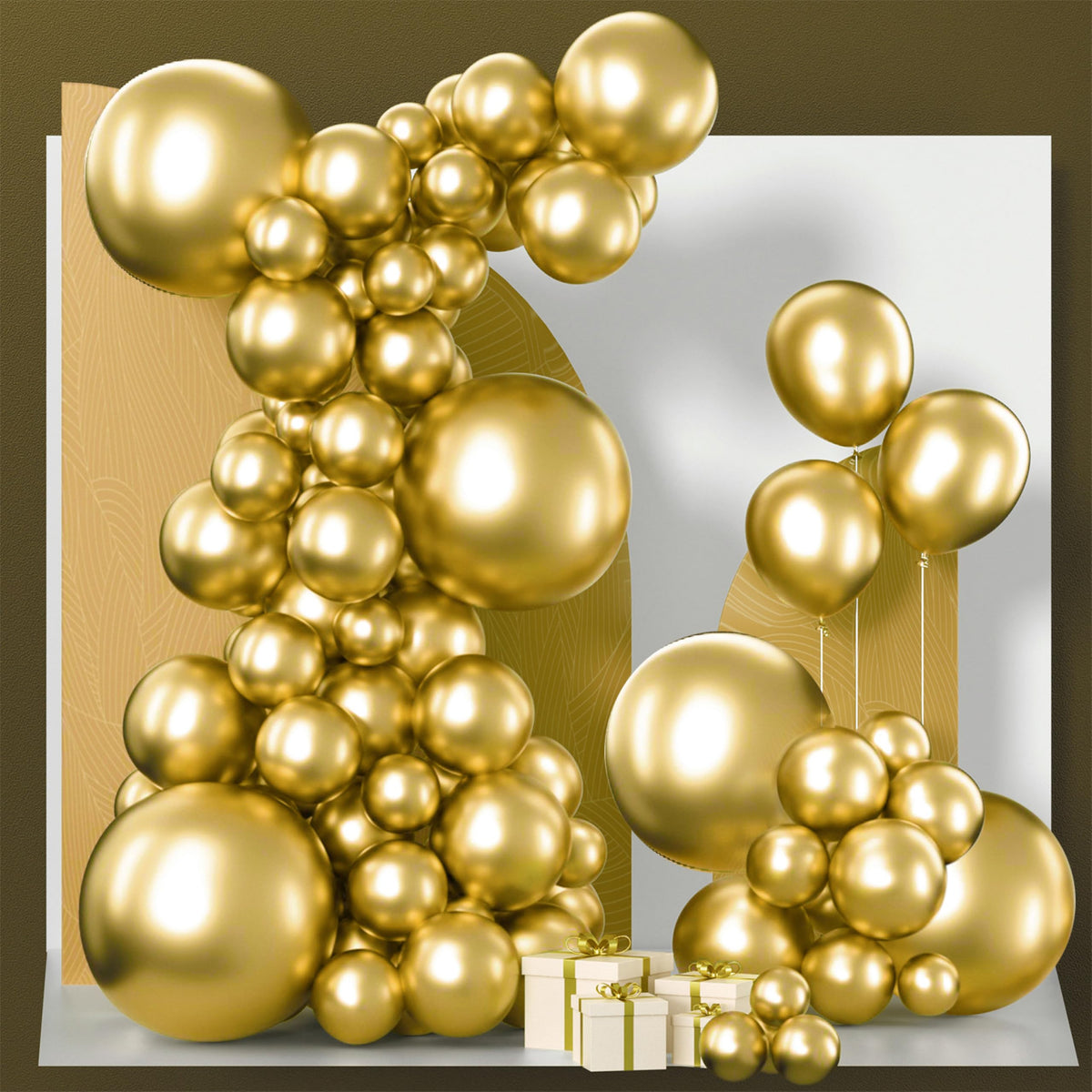 PartyWoo Black Balloons 140pcs Different Sizes of 18 12 10 5 Inch