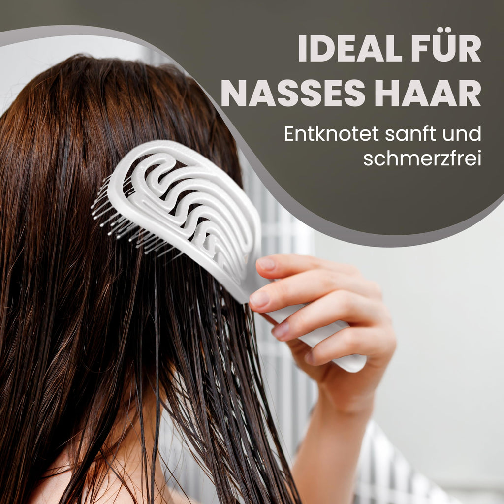 Walcora Haarbürste ohne Ziepen – NEUHEIT 2026 – Entwirrbürste & Detangler Bürste für Damen