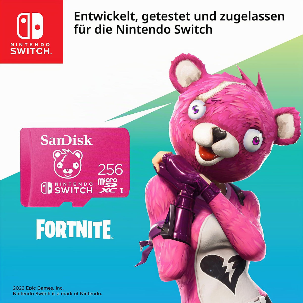 SANDISK 128GB microSD Karte, Super Mario Super Mushroom Edition