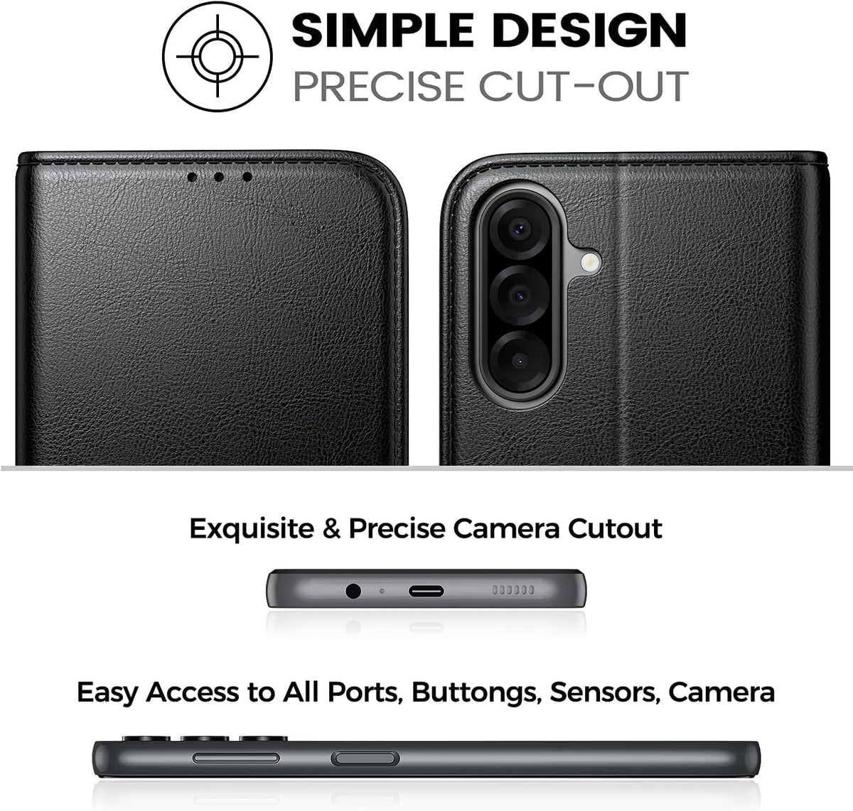 Peakally Handyhülle für Samsung Galaxy A17 5G Hülle [Mit 1 Stück Panzer Schutz Glas] [Premium PU Leder] [RFID-Blockierung] [Kartenfach] Klapphülle kompatibel mit Galaxy A17 5G / 4G - Grün