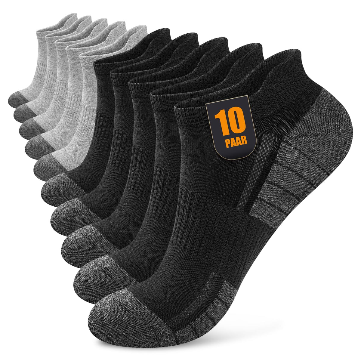 Sneaker Socken Herren Damen 10/20 Paar – Atmungsaktive Sportsocken