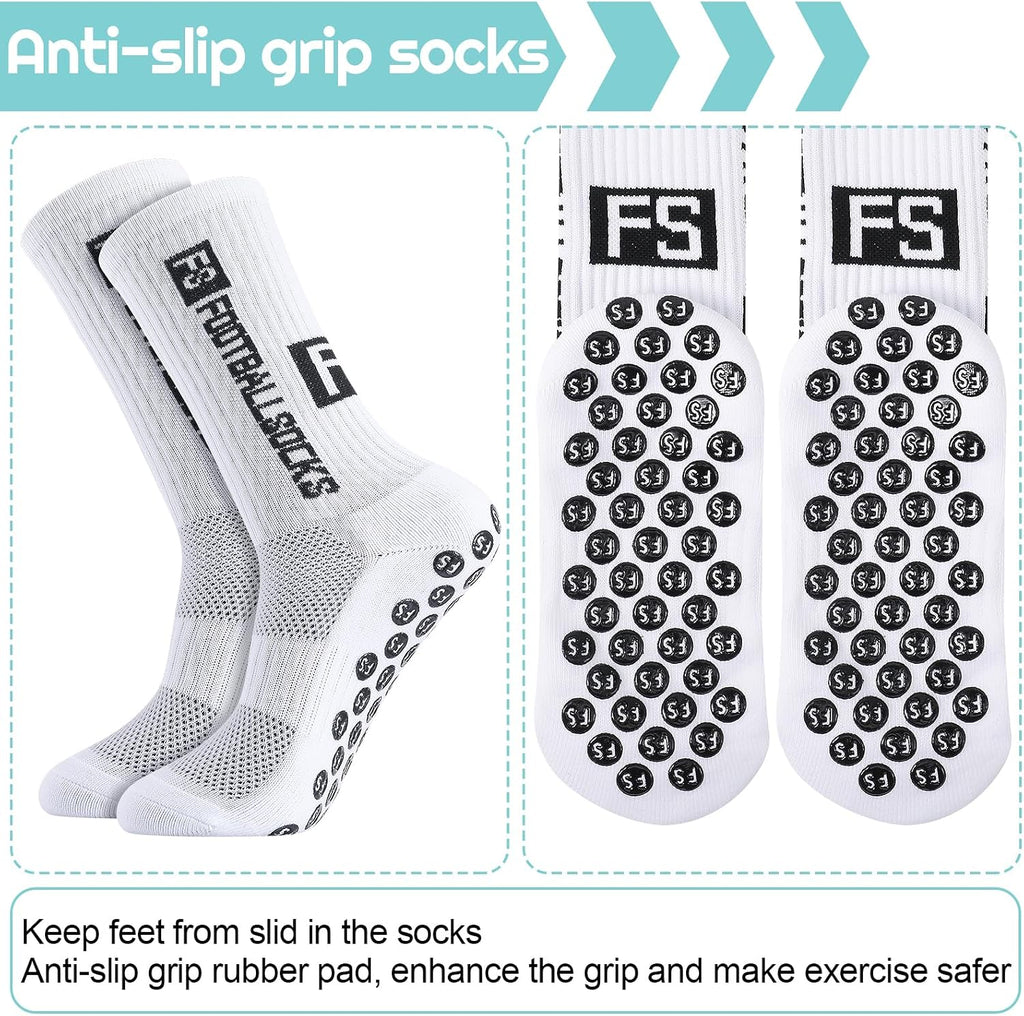 FANTESI 3 Paare Fußballsocken für Herren Damen,Sportsocken Fußball