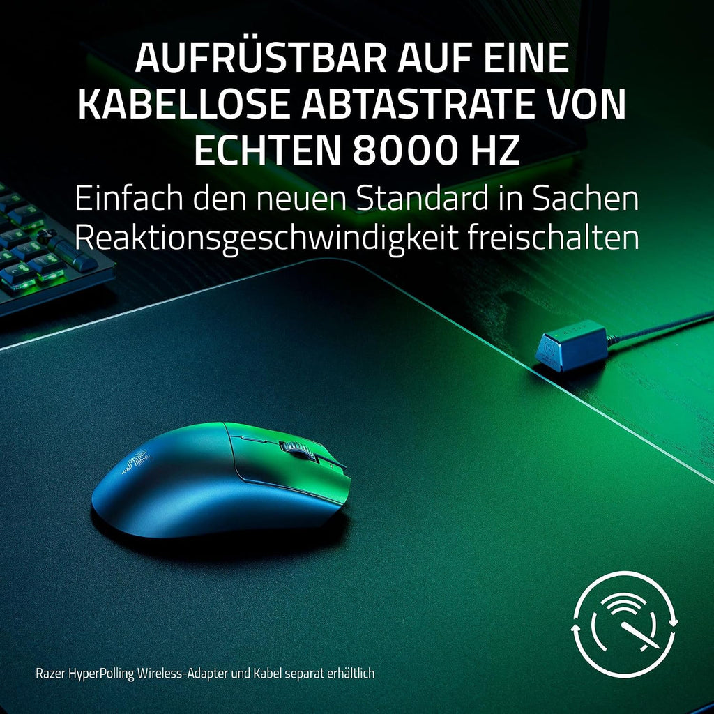 Razer Viper V3 HyperSpeed - Kabellose Esports Gaming-Maus - Focus Pro 30K DPI Sensor - bis zu 280 Std. Akku, Mechanische Maus-Switches 2th Generation - kabellose Abtastrate 4000Hz- PC/Mac | Schwarz