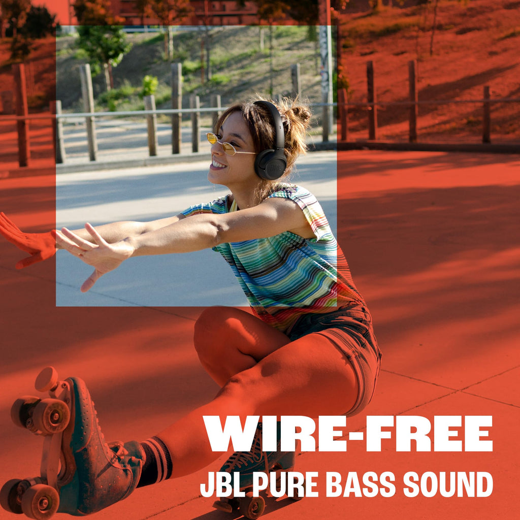 JBL Tune 530BT, Kabelloser On-Ear-Kopfhörer mit Bluetooth, Schwarz