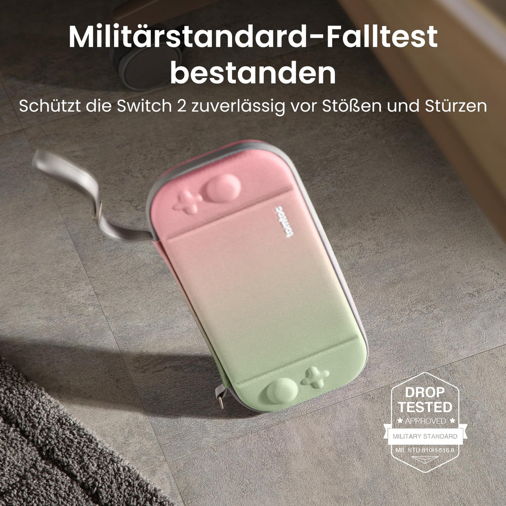 tomtoc Slim Tasche für Nintendo Switch 2, Schutz nach Militärstandard