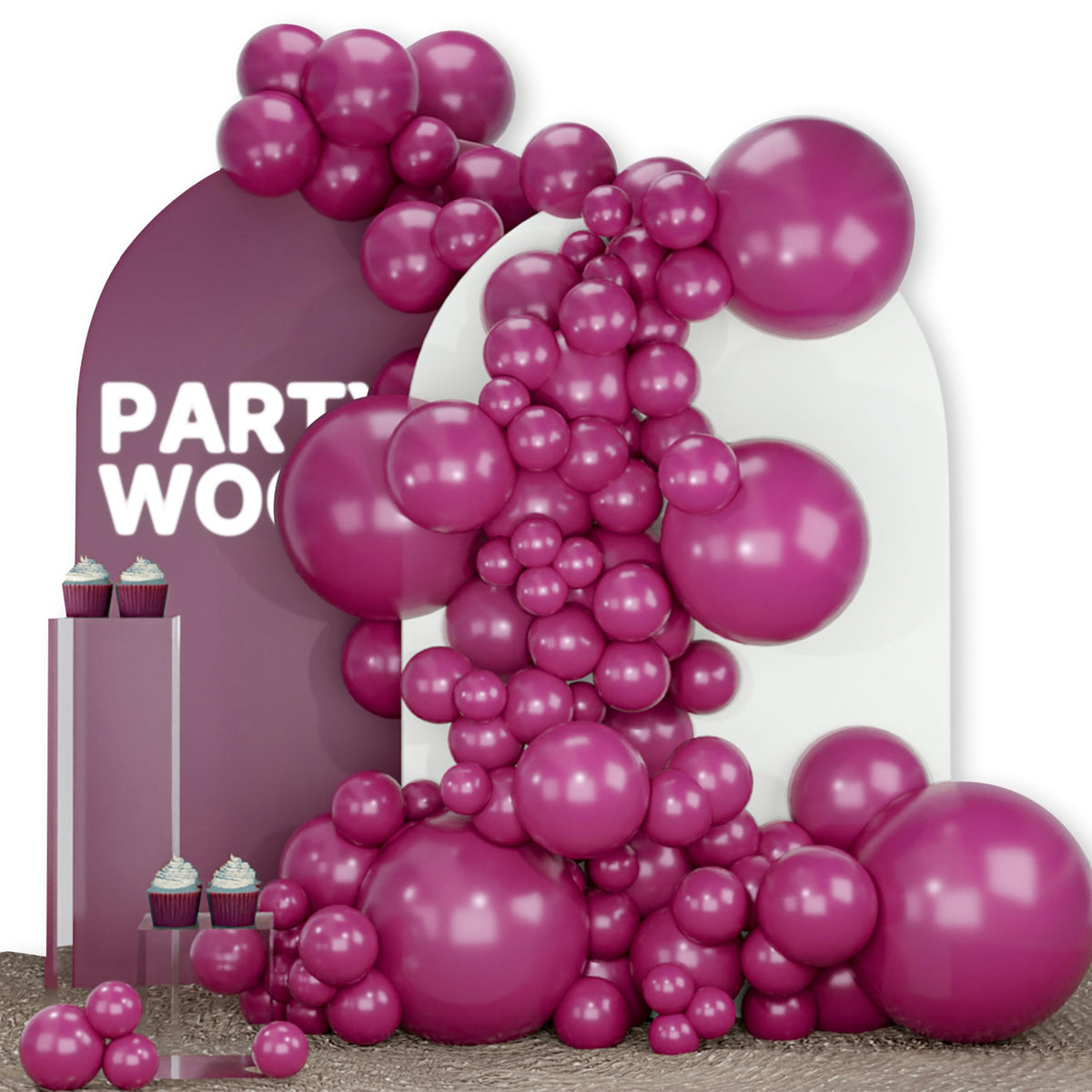 PartyWoo Black Balloons 140pcs Different Sizes of 18 12 10 5 Inch