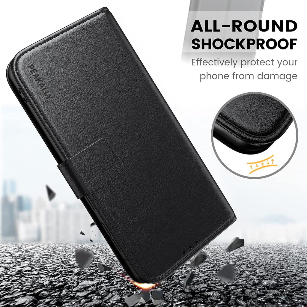 Peakally Handyhülle für Samsung Galaxy A17 5G Hülle [Mit 1 Stück Panzer Schutz Glas] [Premium PU Leder] [RFID-Blockierung] [Kartenfach] Klapphülle kompatibel mit Galaxy A17 5G / 4G - Grün