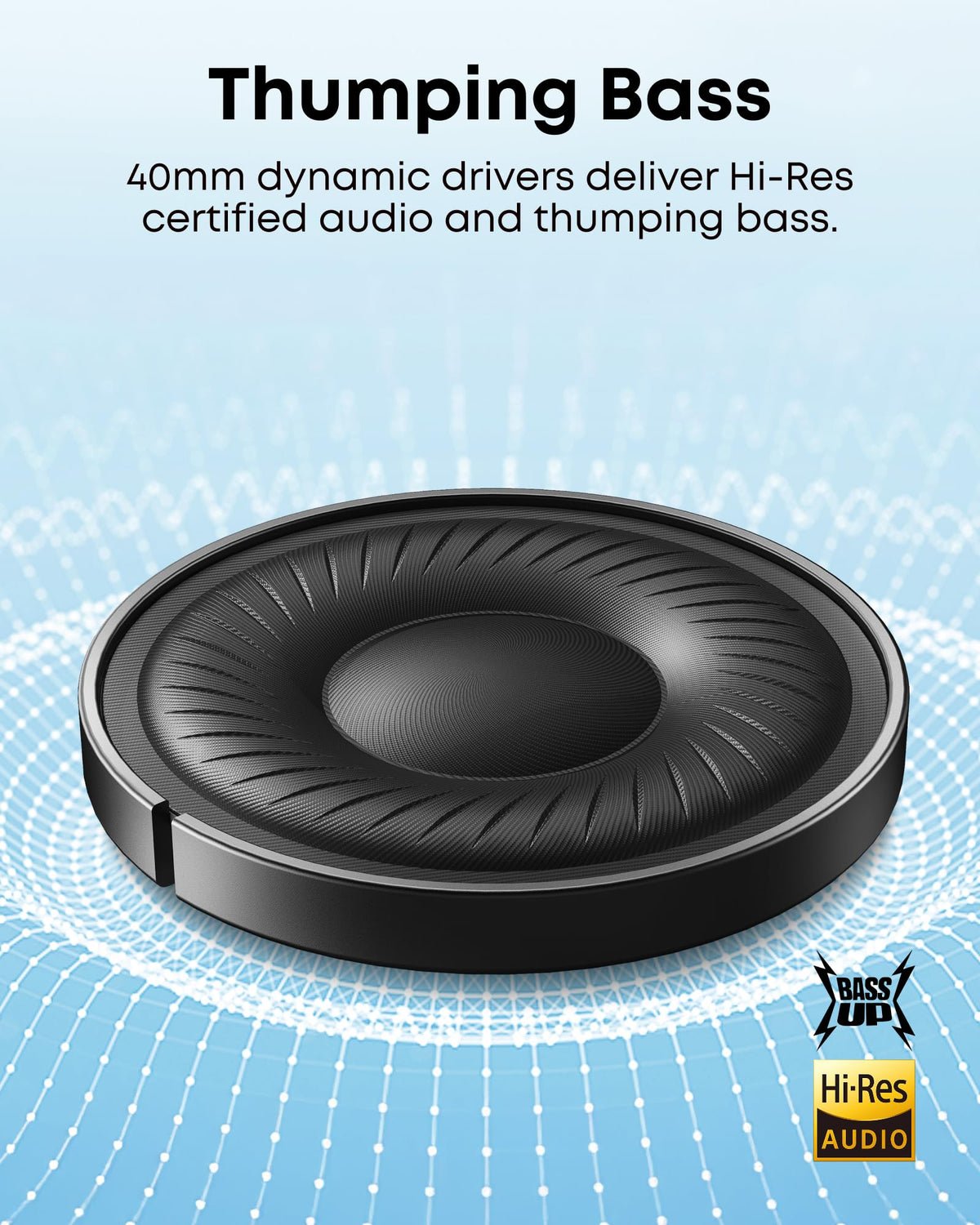 Soundcore by Anker Q20i kabelloser Bluetooth Over-Ear-Kopfhörer