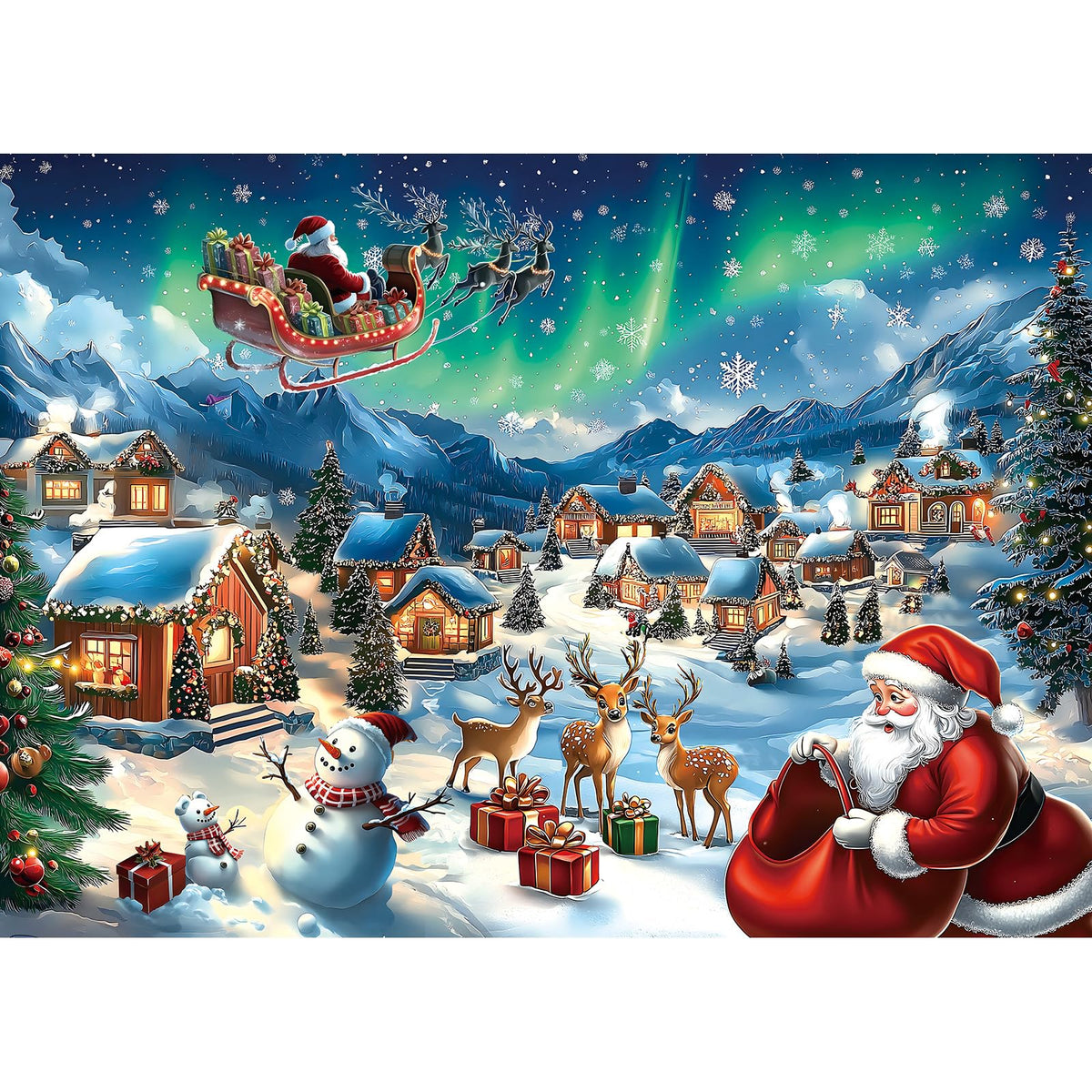 Blueforest Halloween 1000-Teile-Puzzle für Erwachsene – Gruselige Geister, Skelette, Kürbisse, Hexe & Spukhaus, anspruchsvolles Puzzle-Vergnügen für Erwachsene zur Entspannung, als Deko & Geschenk