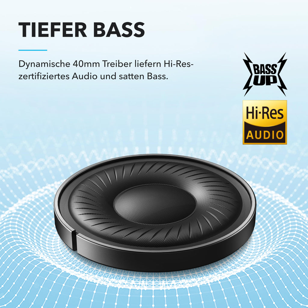 Soundcore by Anker Q20i kabelloser Bluetooth Over-Ear-Kopfhörer