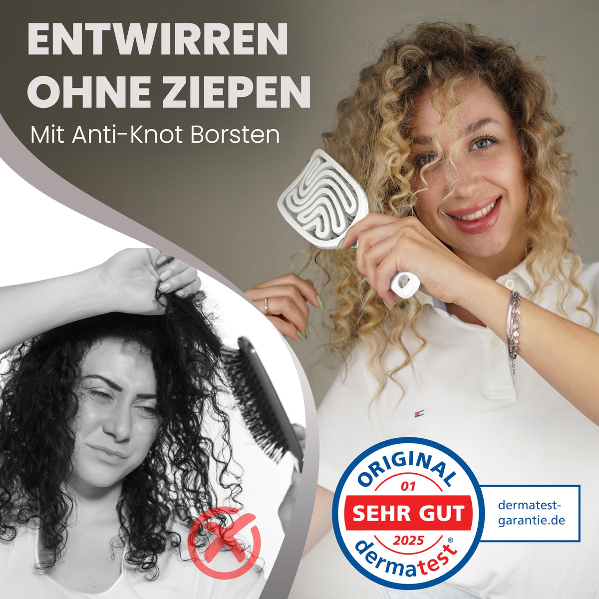Walcora Haarbürste ohne Ziepen – NEUHEIT 2026 – Entwirrbürste & Detangler Bürste für Damen