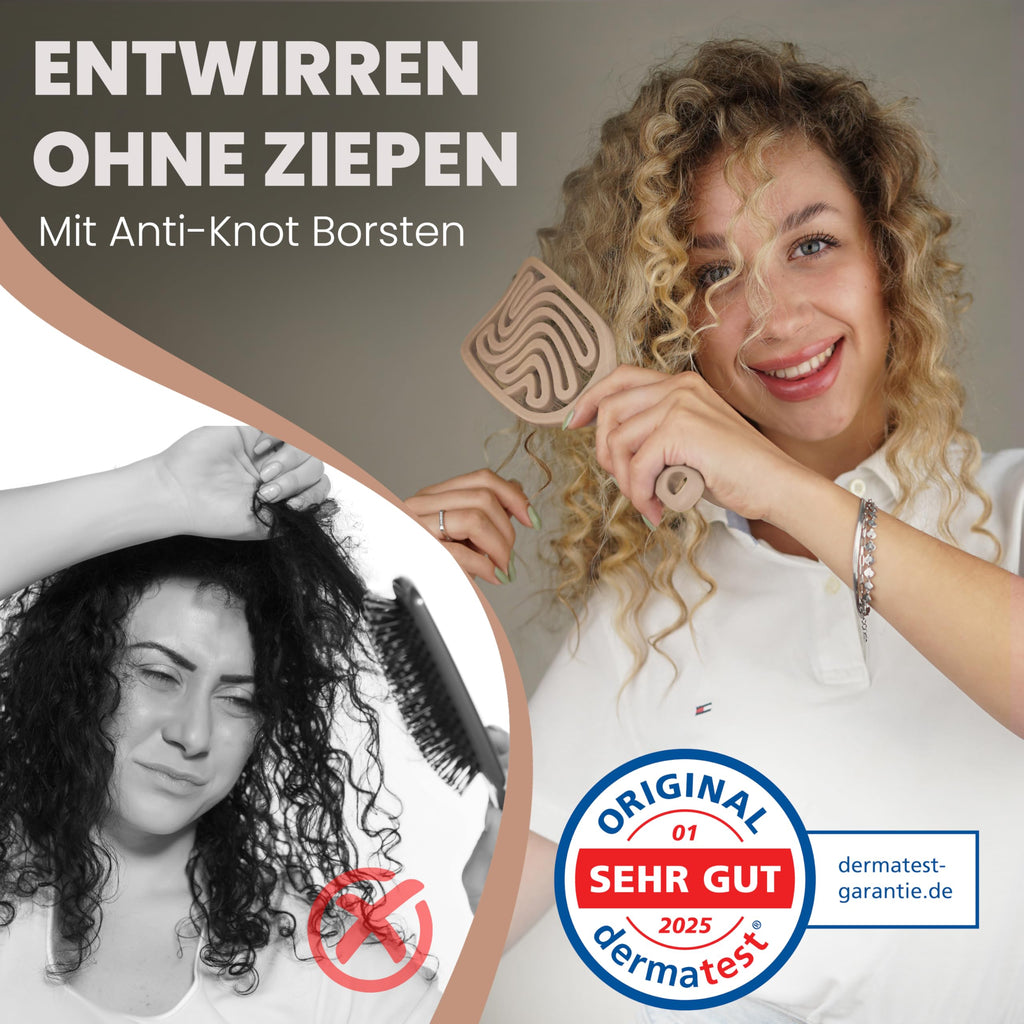 Walcora Haarbürste ohne Ziepen – NEUHEIT 2026 – Entwirrbürste & Detangler Bürste für Damen