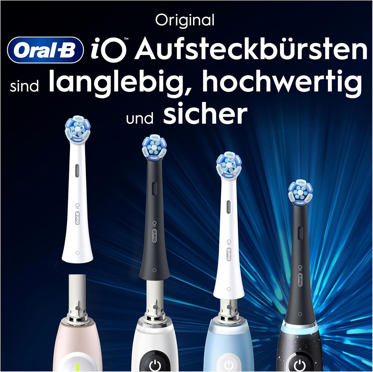 Oral-B iO Aufsteckbürsten Ultimative Reinigung, Schwarz, 10 Stück
