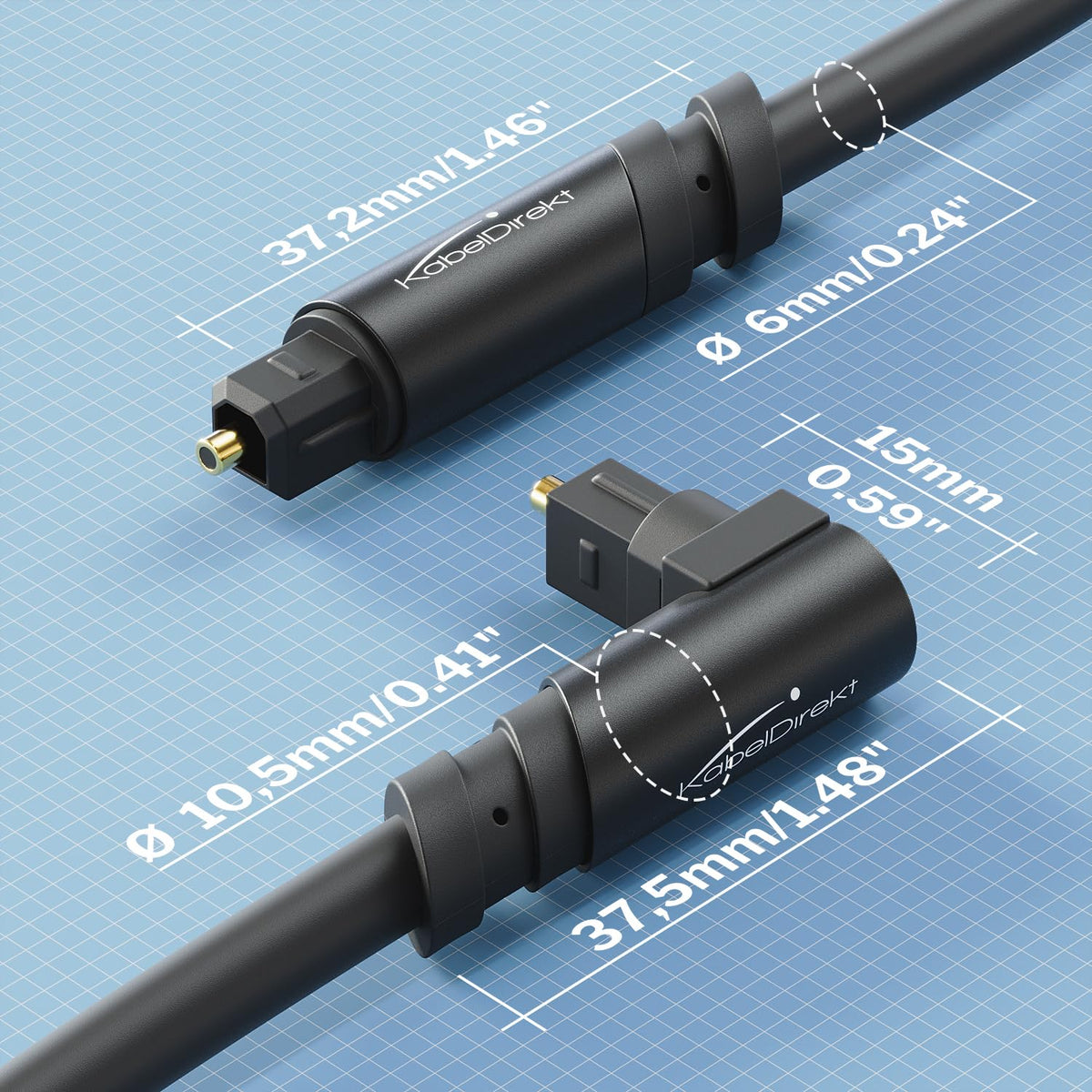 TOSLINK Kabel, Optisches Audiokabel - 10 m langes Glasfaserkabel für Soundbars (Digital S/PDIF, Stereoanlagen/Verstärker/Verstärker, Heimkino, Xbox One/PS4) - CableDirect